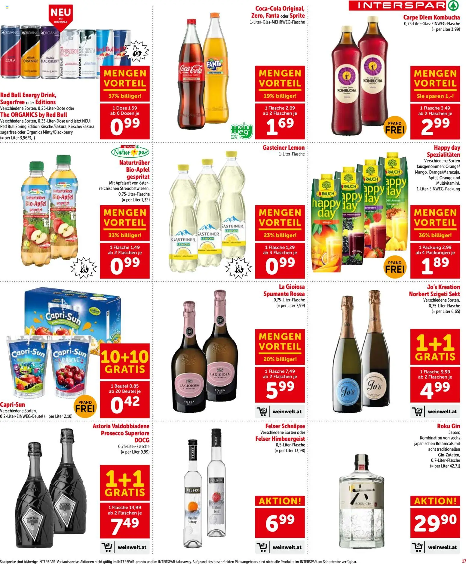 Interspar Flugblatt - Steiermark gültig ab 26.03.2026 | Seite: 19 | Produkte: Gin, Planche de surf