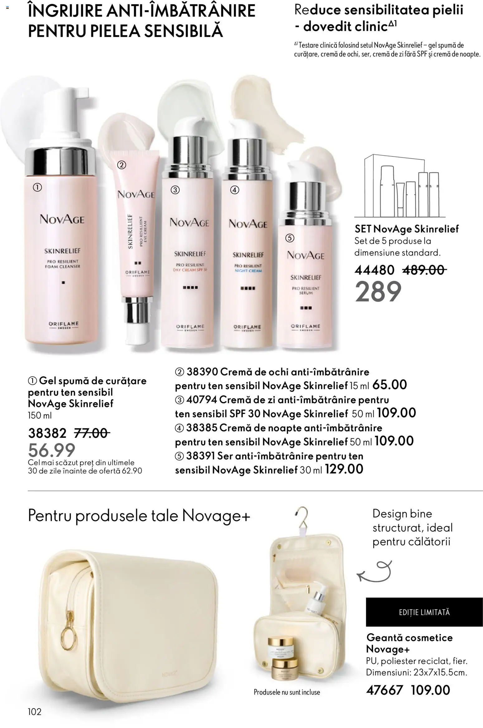 Noul catalog Oriflame – valabil de la 21.01.2026 | Pagină: 102 | Produse: Cremă de zi, Cremă de noapte, Geantă, Cremă