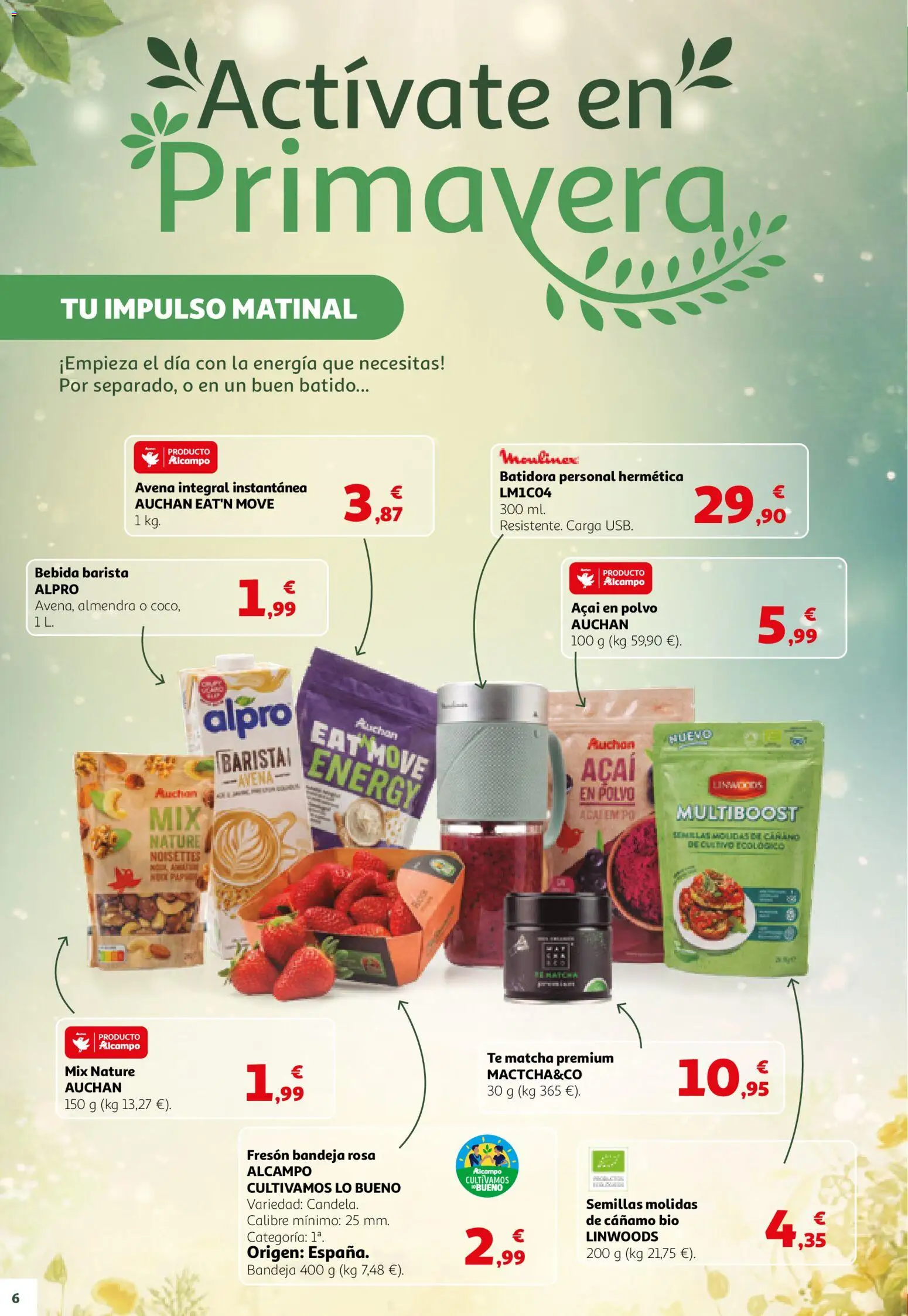 Alcampo HGU Nacional │ válido desde el 12.03.2026 | Página: 6 | Productos: Polvo, Té, Batidora, Bandeja