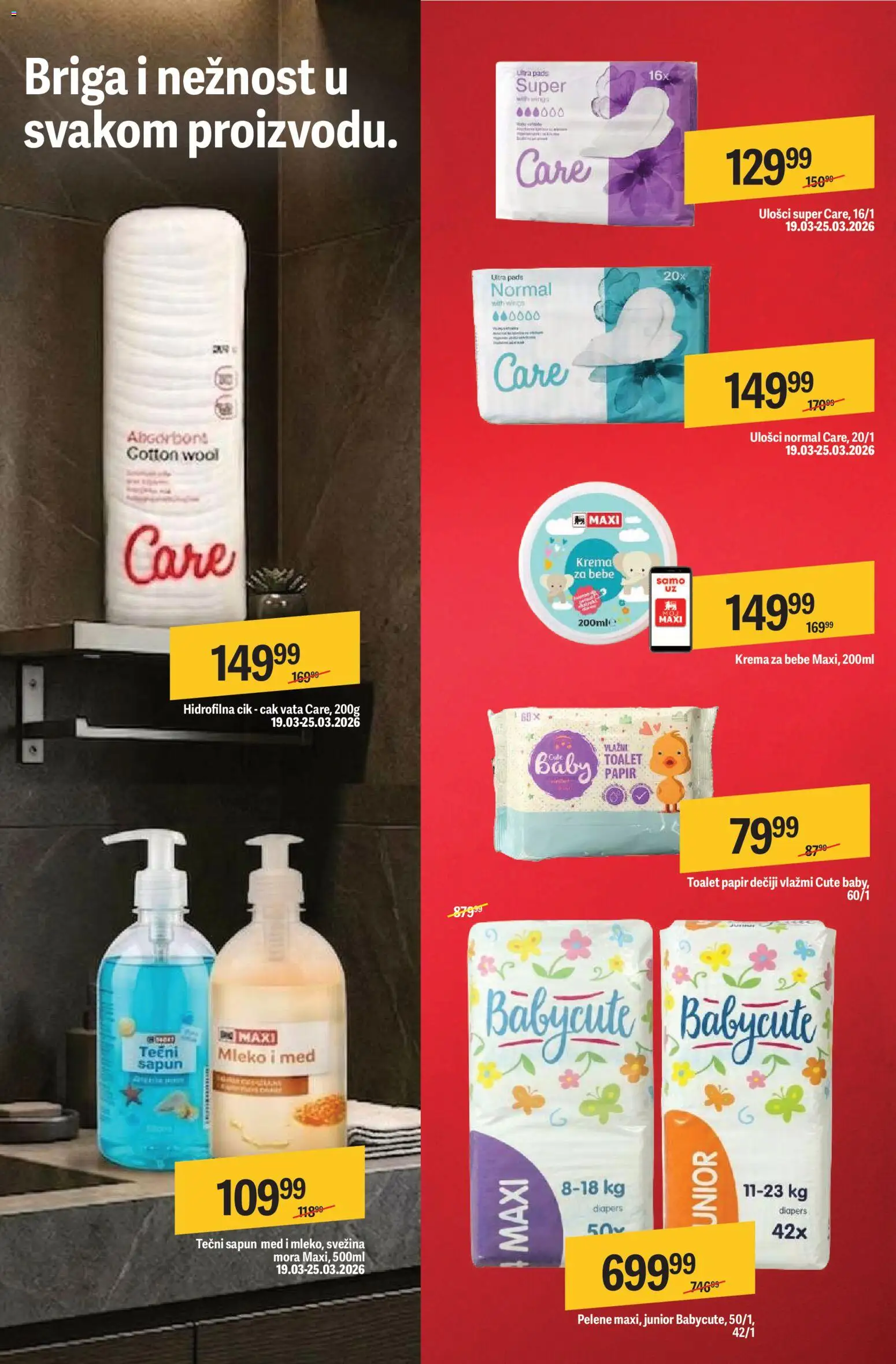 Mega Maxi katalog katalog - važi od 19.03.2026 | Strana: 5 | Proizvode: Mleko, Krema, Med, Pelene