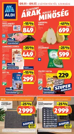 Aldi Akciós újság - amely érvényes a következő dátumtól: 11.09.2025