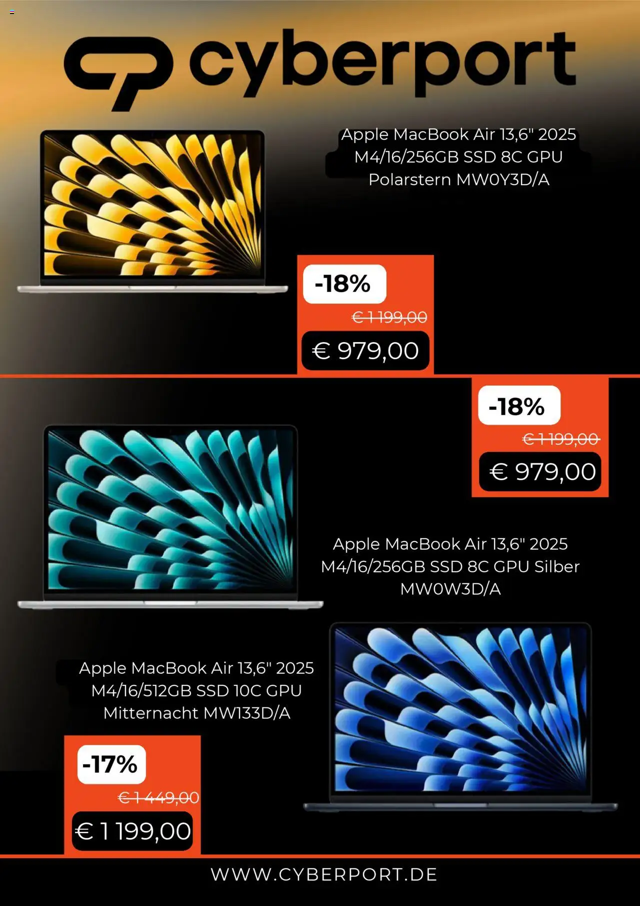 Cyberport Prospekt 	 - gültig ab dem 07.08.2025 | Seite: 4 | Produkte: Macbook, Apple
