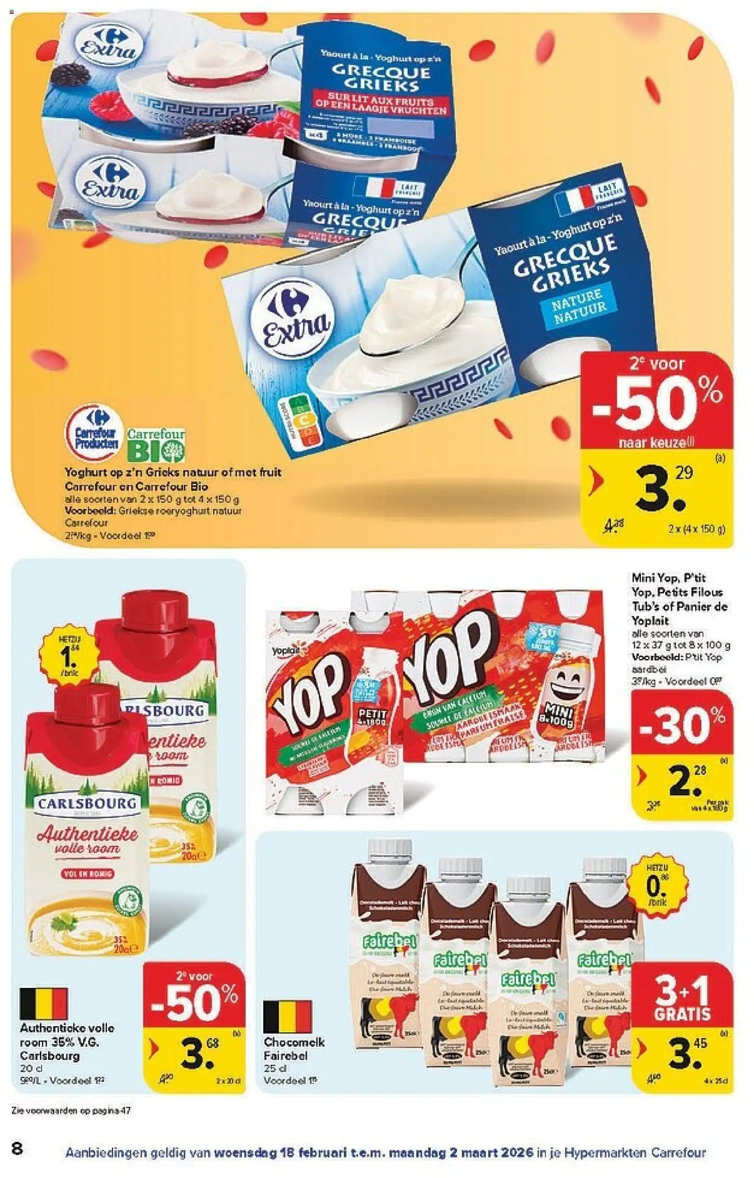 {H1} | Pagina: 8 | Producten: Room, La, Fruit, Yoghurt