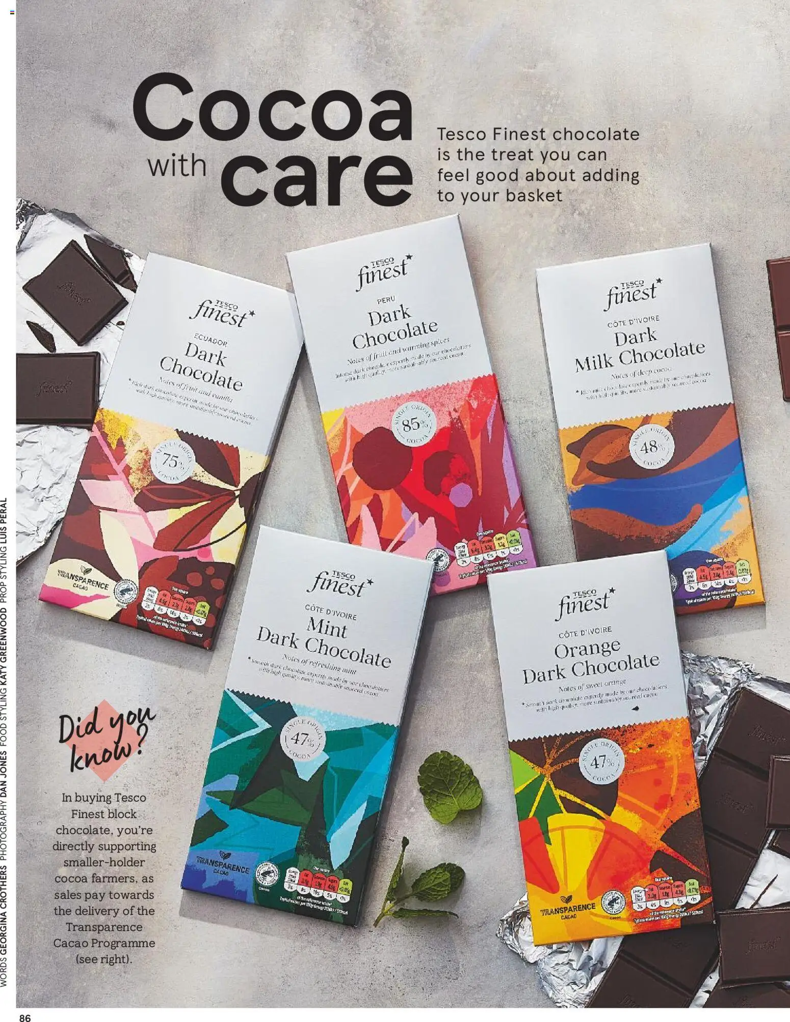 {H1} | Page: 86 | Products: Milk, Chocolate, Cocoa, Orange