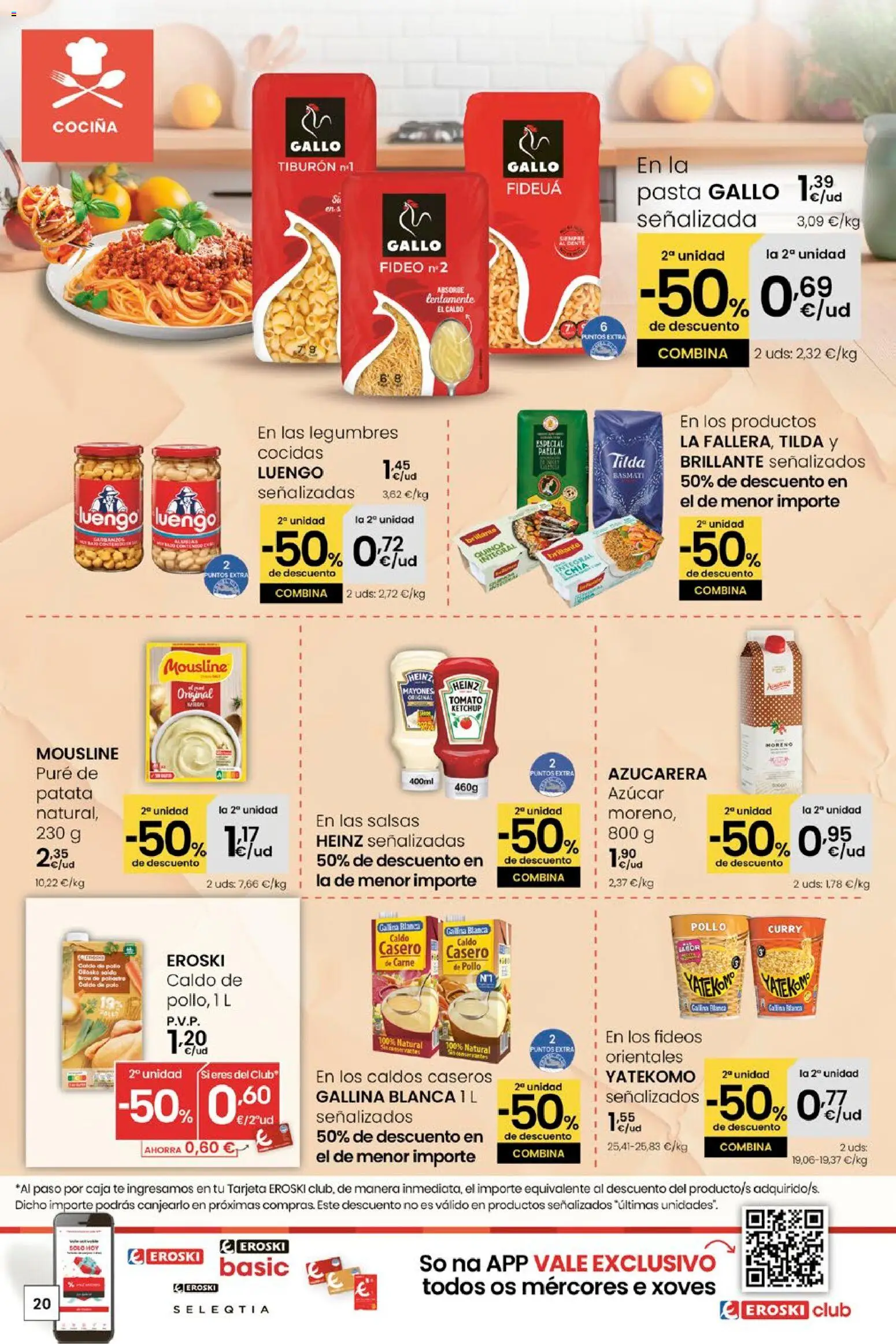 Eroski - Quién bien te quiere te hará ahorrar │ válido desde el 15.01.2026 | Página: 20 | Productos: Pasta, Té, Cocina, Caja