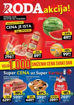 Roda katalog - pregled Roda kataloga - važi od 07.08.2025