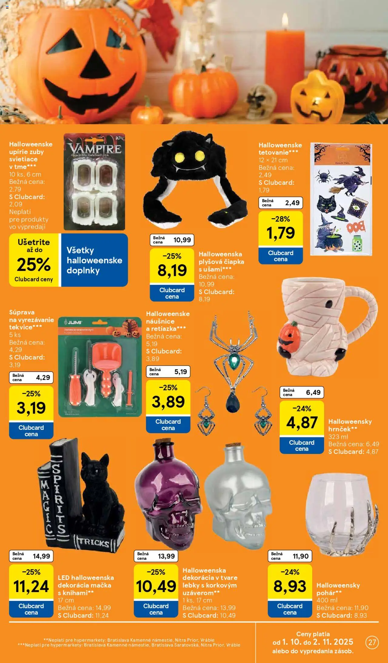 Nové Tesco akcie – leták je platný od 01.10.2025 | Strana: 27 | Produkty: Led, Čiapka