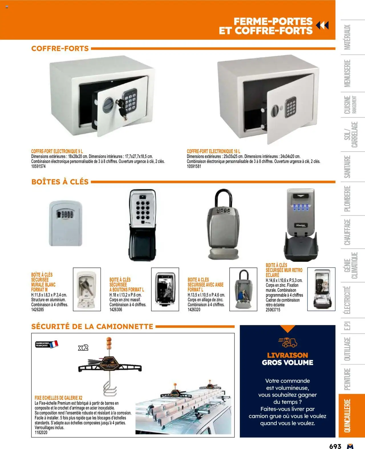  | Page: 693 | Produits: Boîte à clés, Combinaison