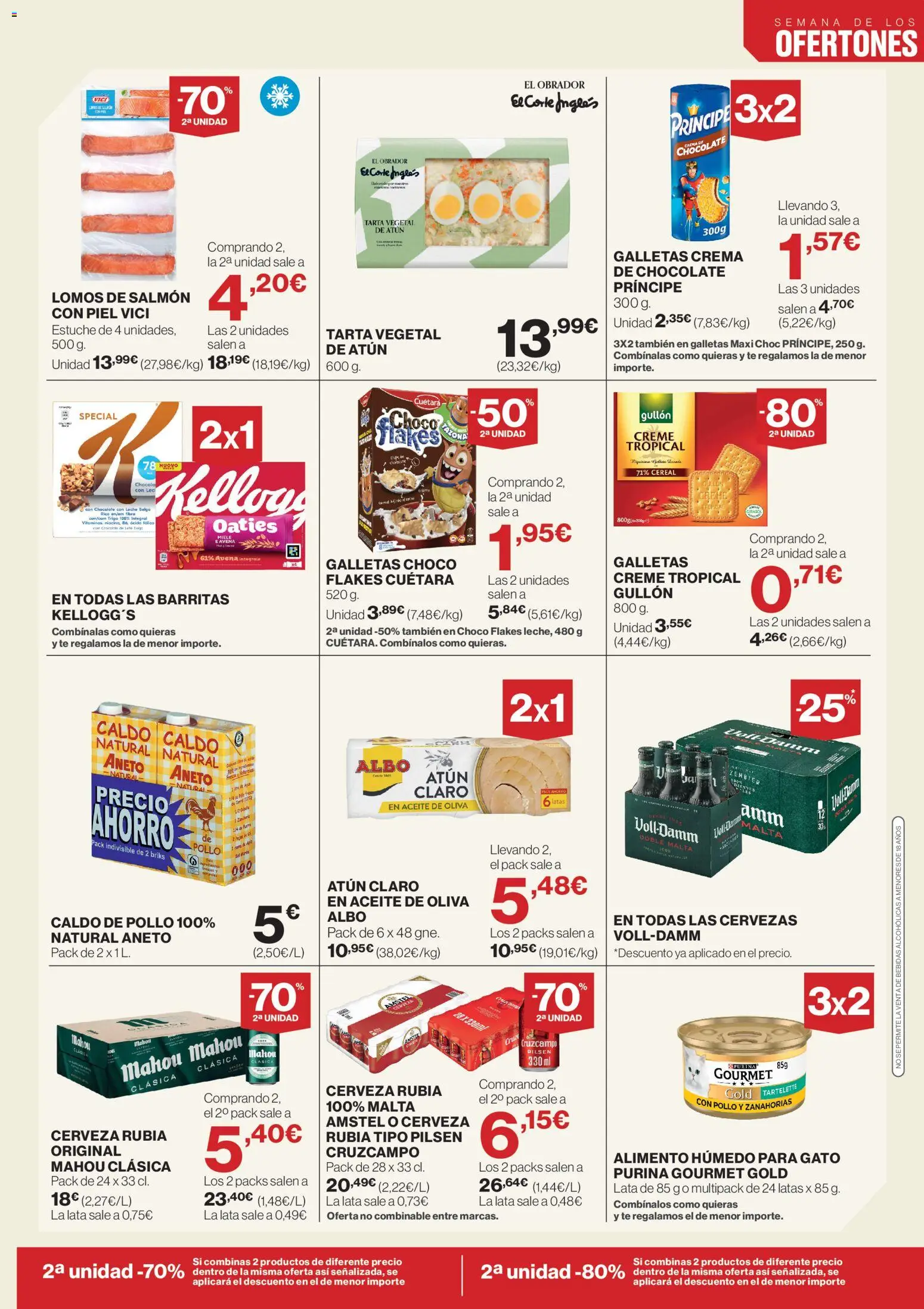 El Corte Inglés ofertas │ válido desde el 13.04.2026 | Página: 3 | Productos: Leche, Cerveza, Té, Atún claro