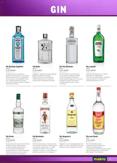 Pogląd oferty "Makro Gazetka - Alkohole i akcesoria do serwowania" - ważna od 02.11.2024 | Strona: 13 | Produkty: Gin Bombay, Gin Lubuski, Beefeater, Sól