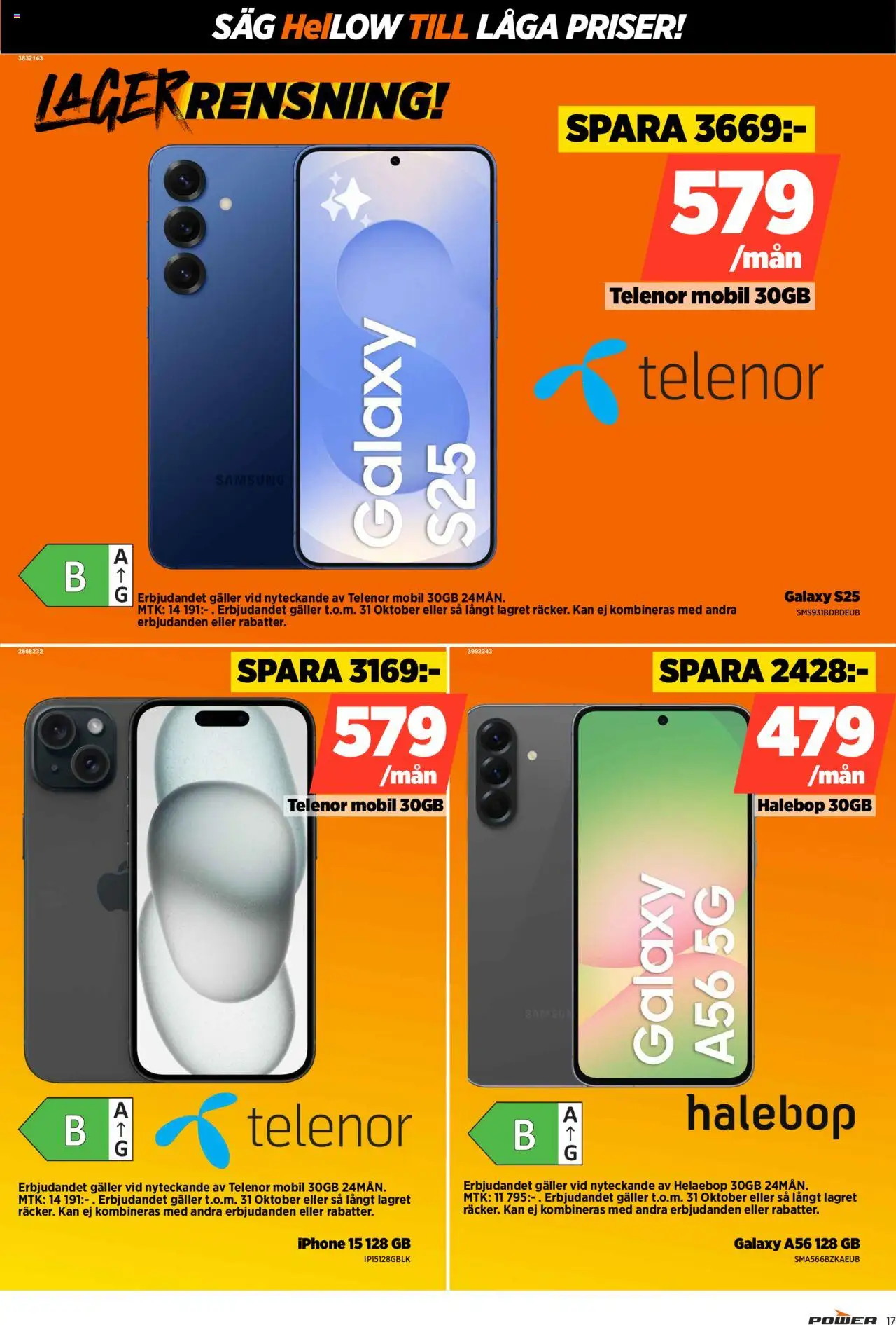 Power reklamblad aktuell från 06.10.2025 | Sida: 17 | Produkter: Såg, Galler