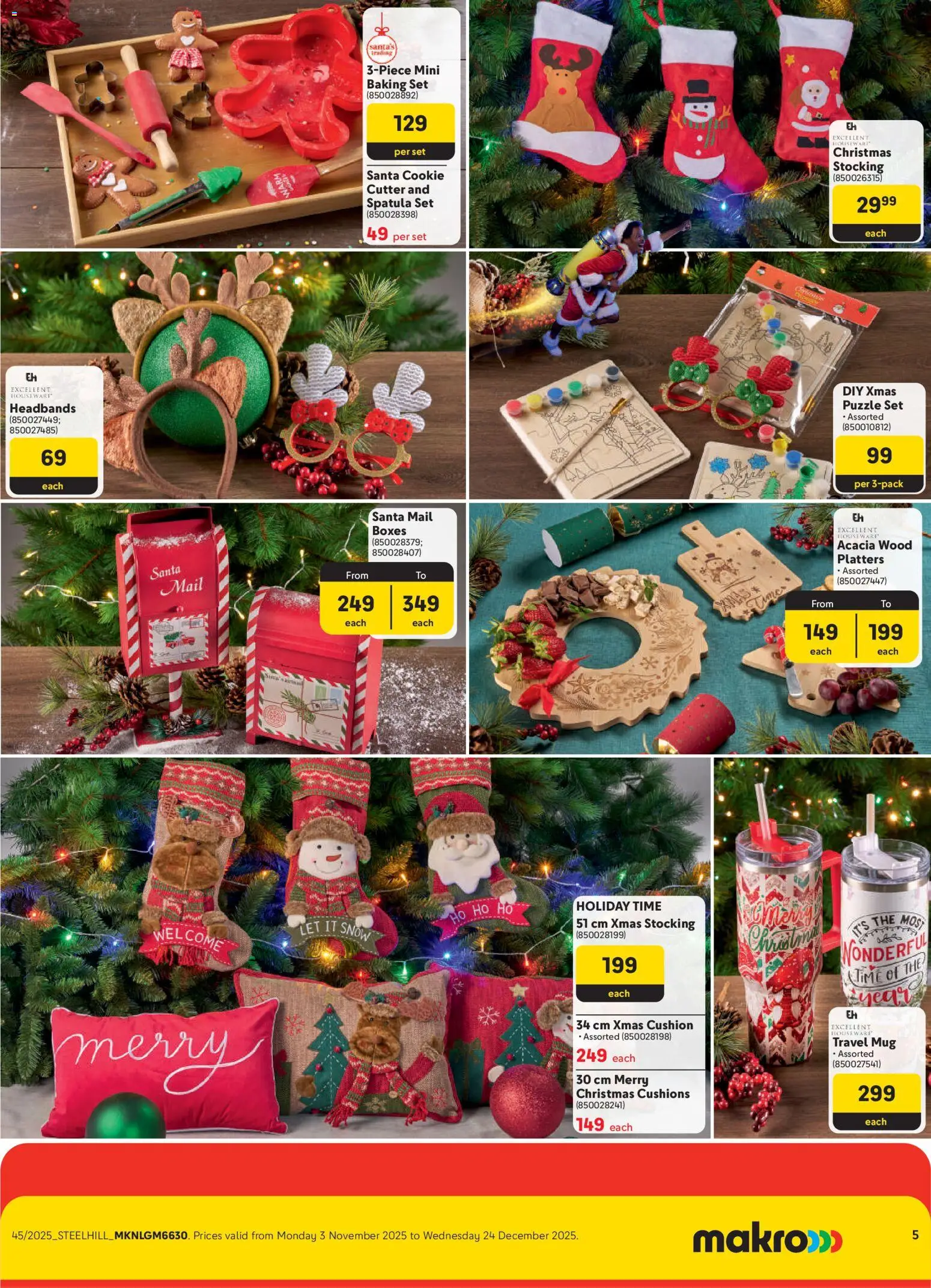 New Makro catalogue – valid from 03.11.2025 | Page: 5 | Products: Cushion, Cutter, Mug