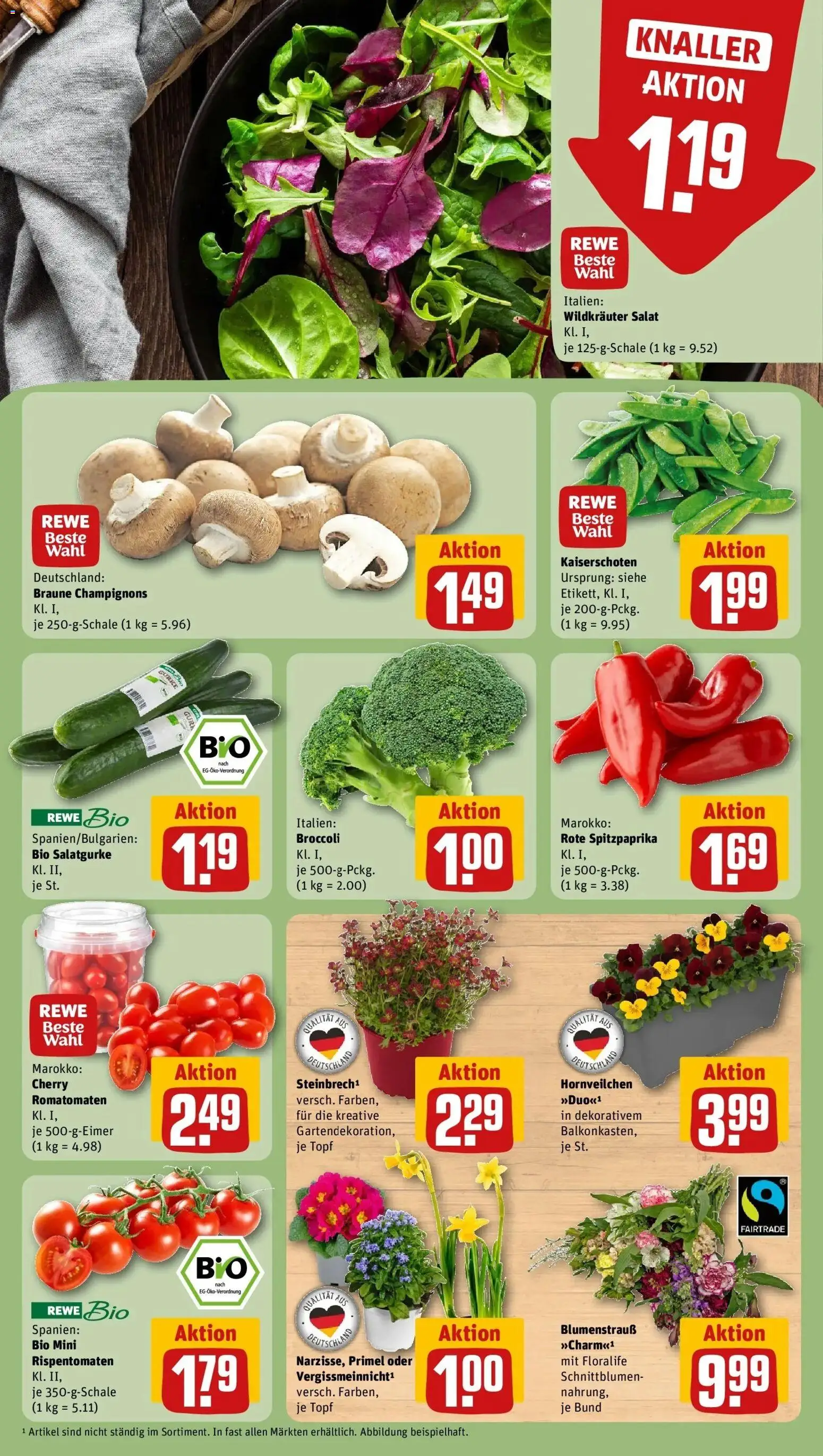 Rewe Prospekt Hermsdorf	 – gültig ab 09.03.2026 | Seite: 7 | Produkte: Champignons, Salat
