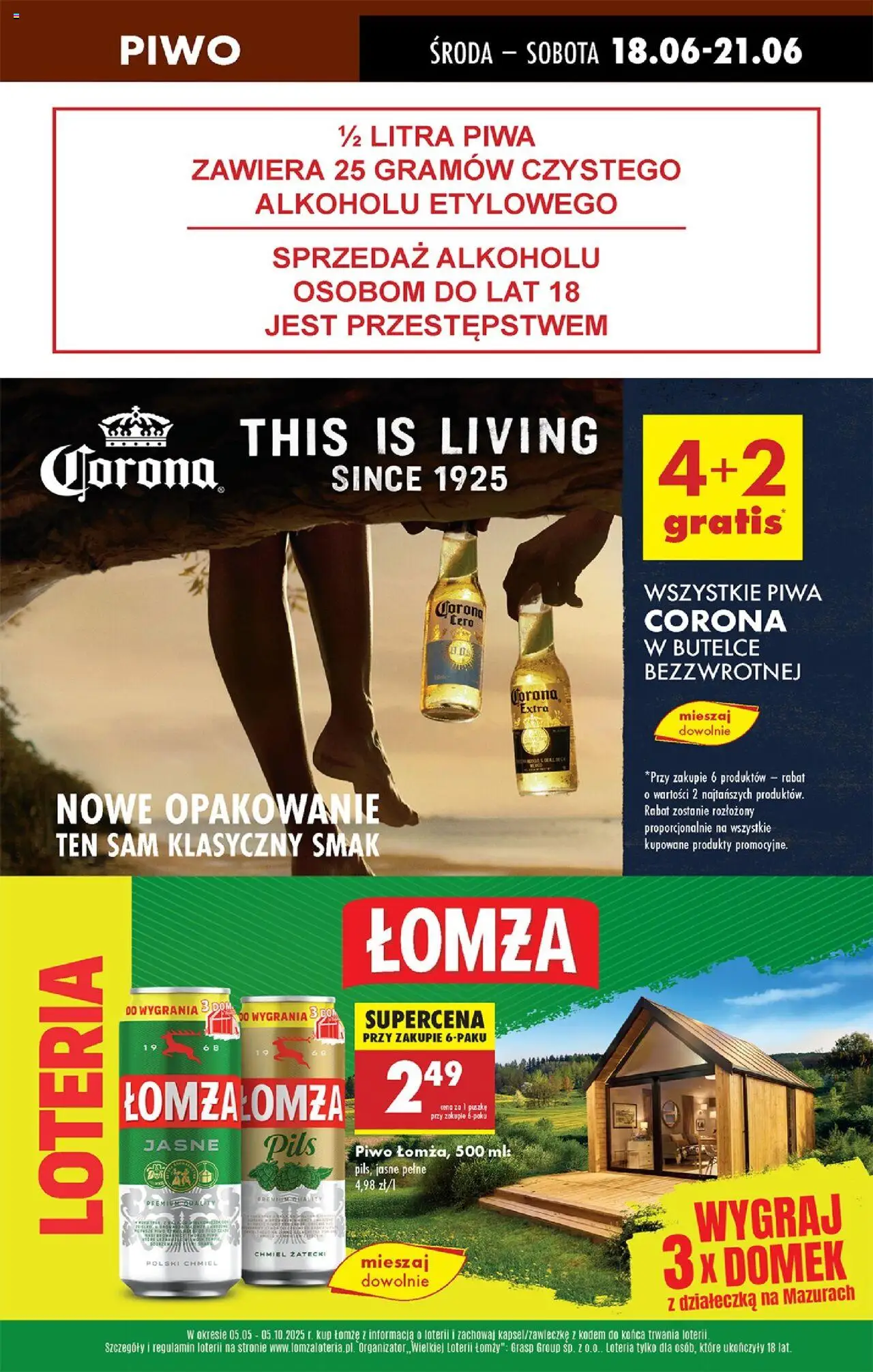 Biedronka gazetka - Oferta W tym tygodniu od 18.06.2025 | Strona: 61 | Produkty: Piwo