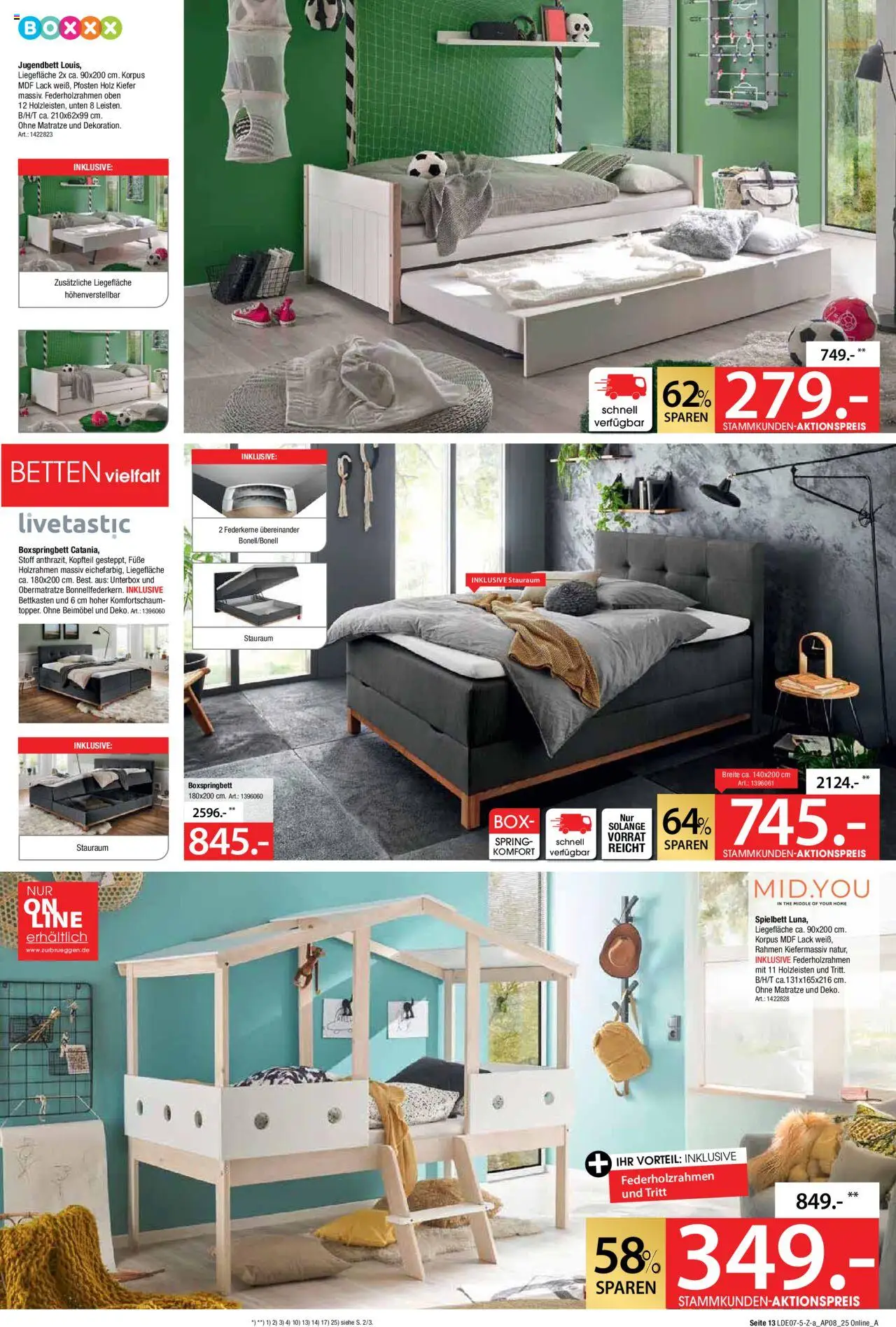 Zurbrüggen Mega- Event - gültig ab dem 21.07.2025 | Seite: 15 | Produkte: Matratze, Boxspringbett, Box