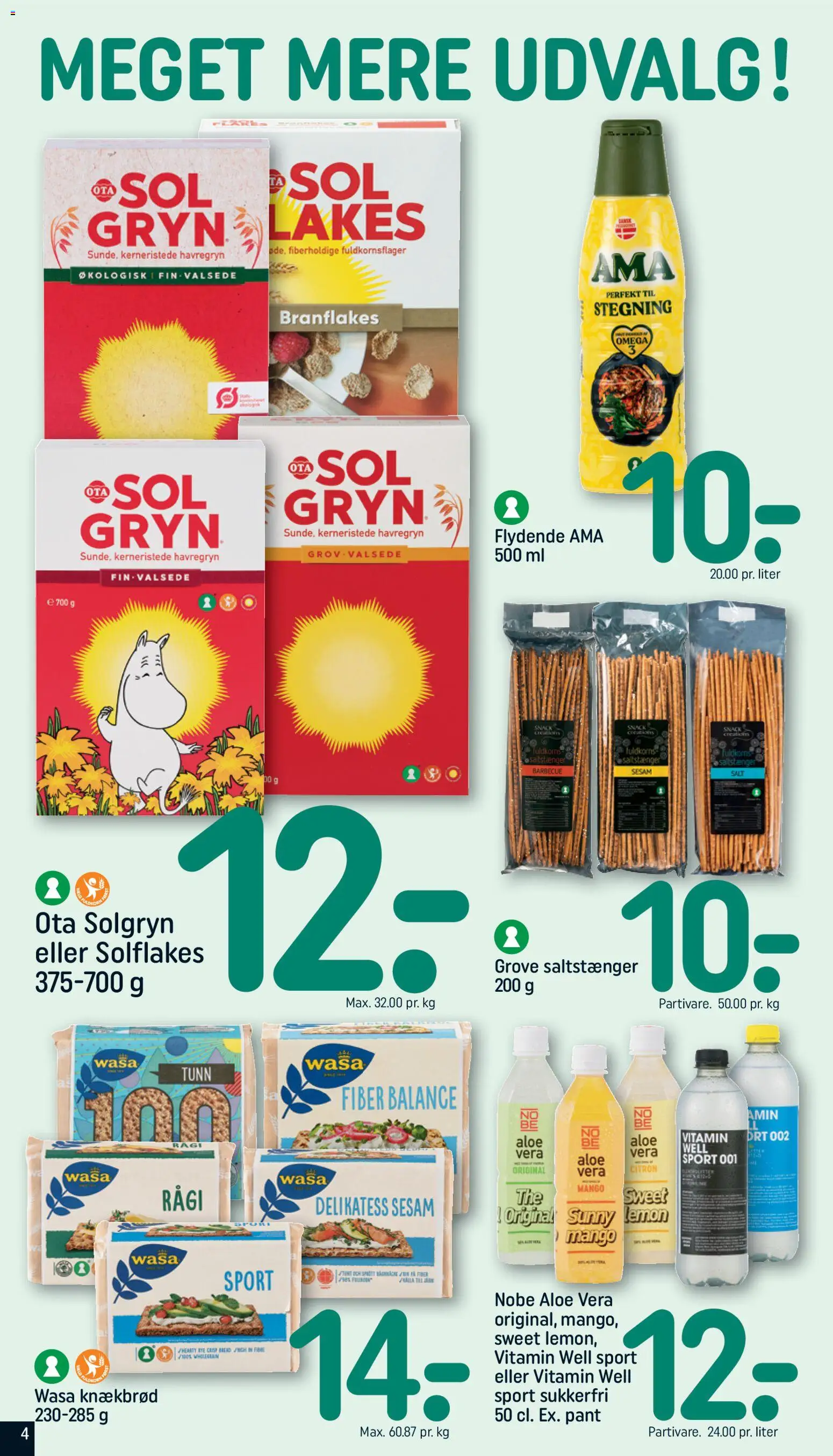 Rema 1000 tilbudsavis – gyldig fra 30.11.2025 | Side: 4 | Produkter: Mango, Salt, Havregryn, Knækbrød