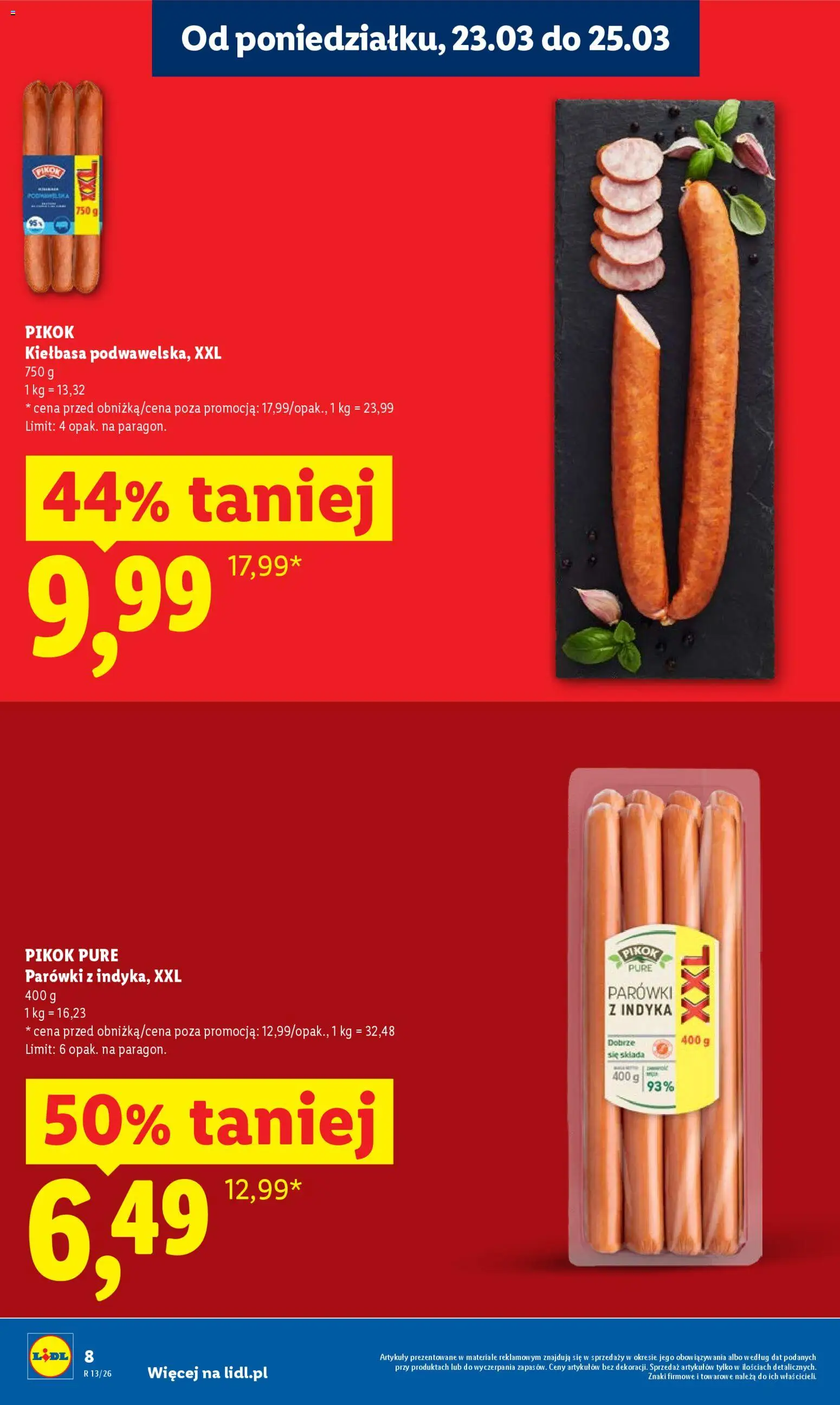 Lidl Polsko leták od 23.03.2026 | Strana: 8 | Produkty: Pikok