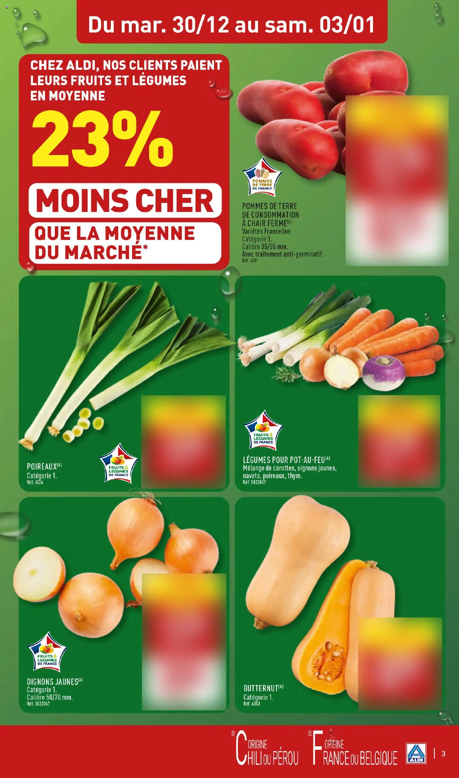 {H1} | Page: 6 | Produits: Pommes, Oignons, Pommes de terre
