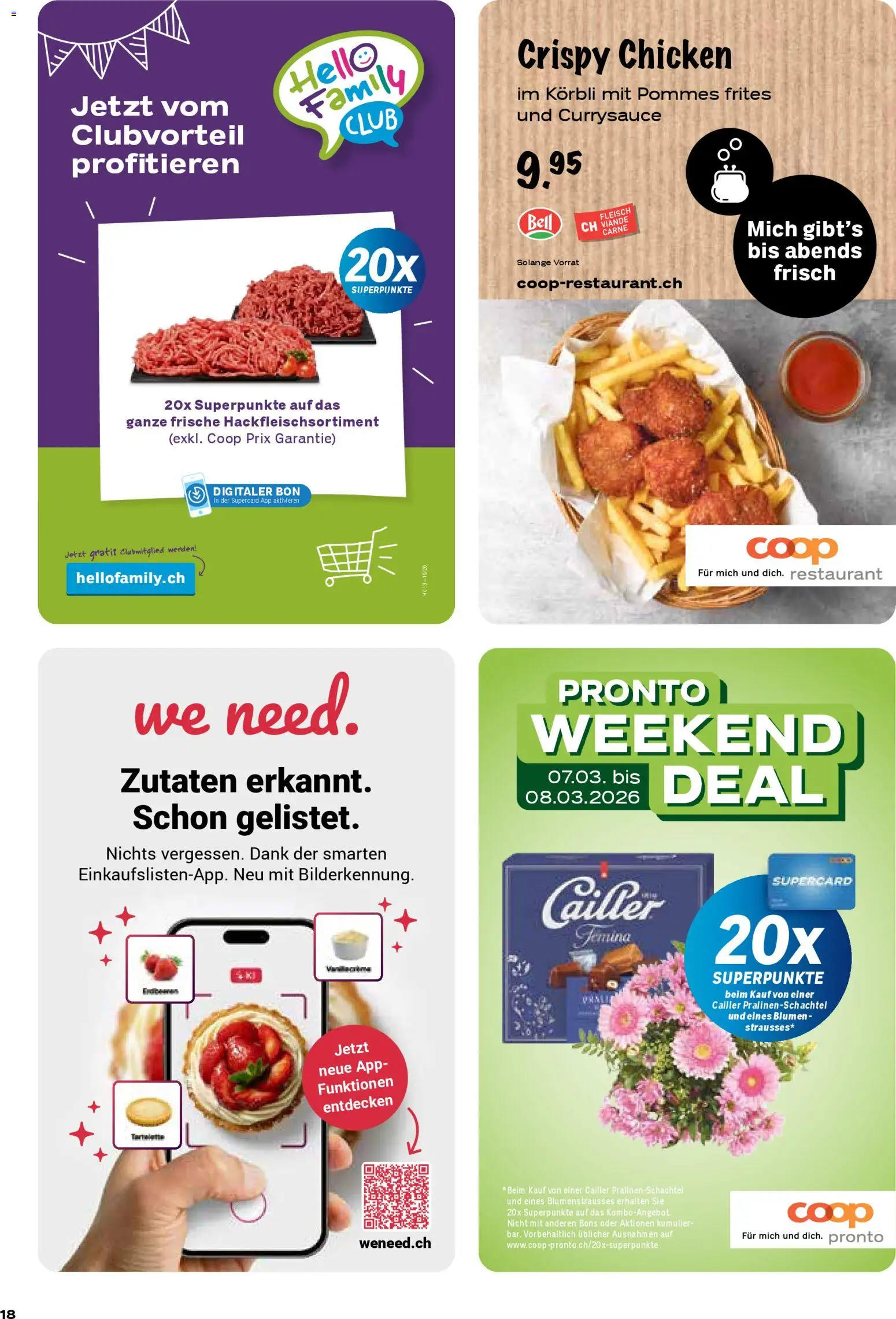 Coop aktionen – gültig ab 05.03.2026 | Seite: 18 | Produkte: Box, Pommes Frites
