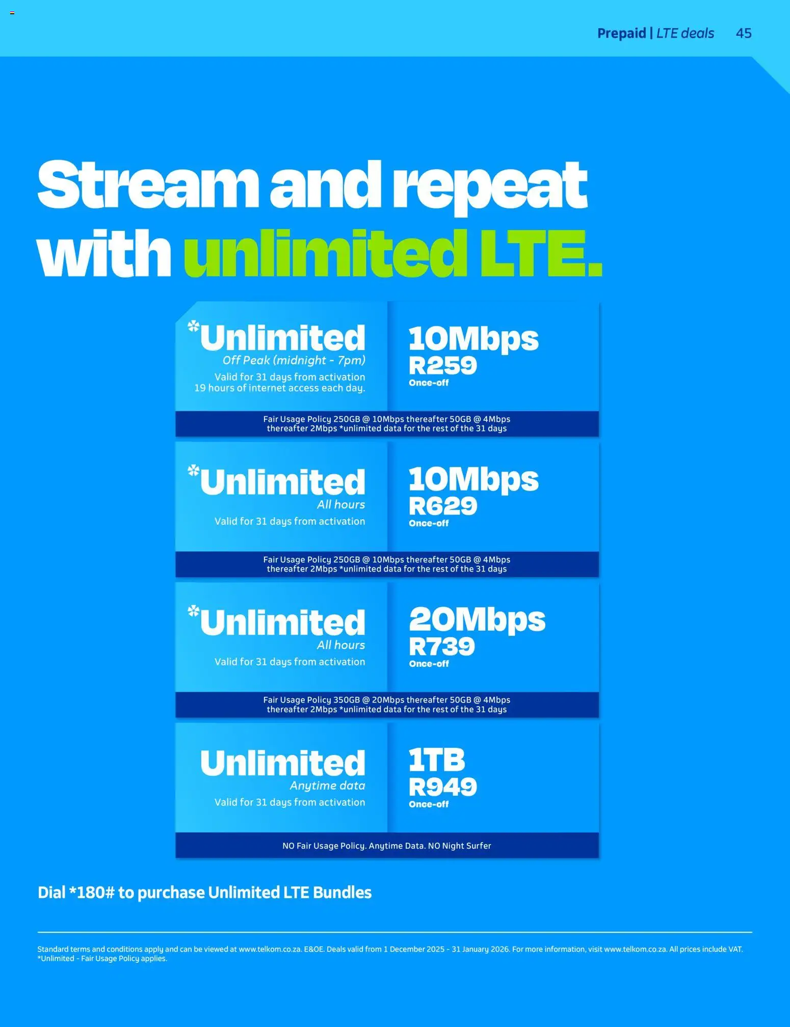 New Telkom catalogue – valid from 01.12.2025 | Page: 43 | Products: Data