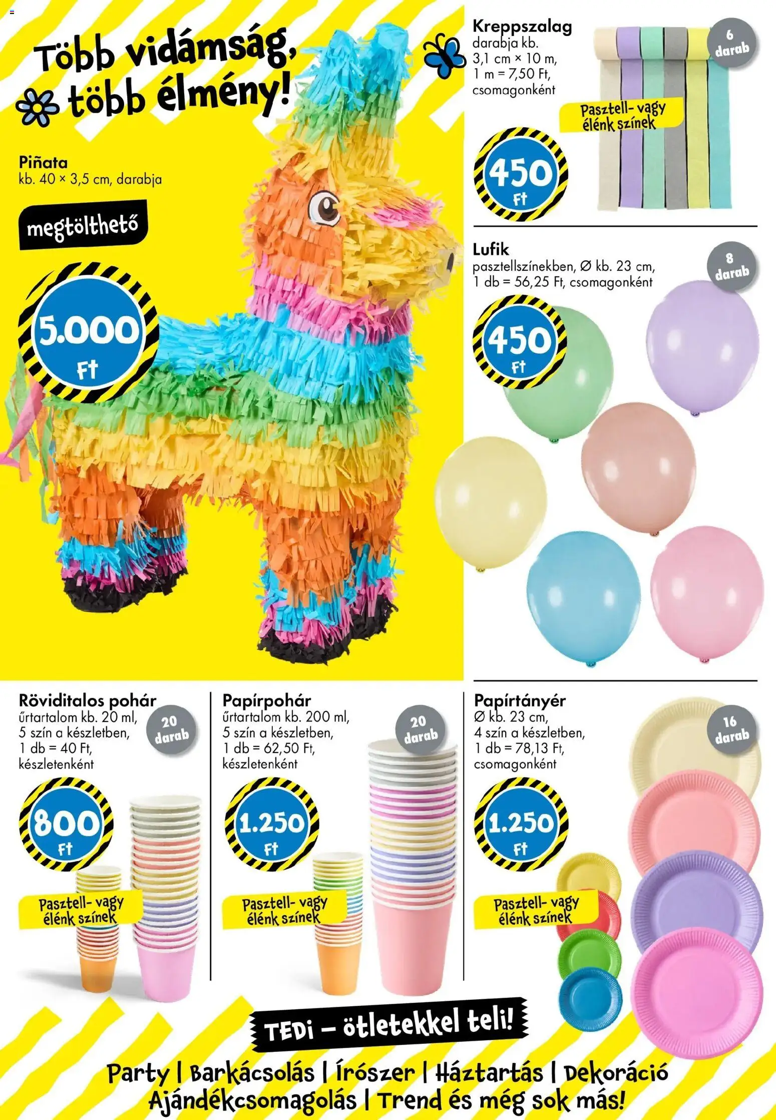 TEDi akciós ujság - amely érvényes a következő dátumtól: 06.03.2026 | Oldal: 33 | Termékek: Pohár, Dekoráció