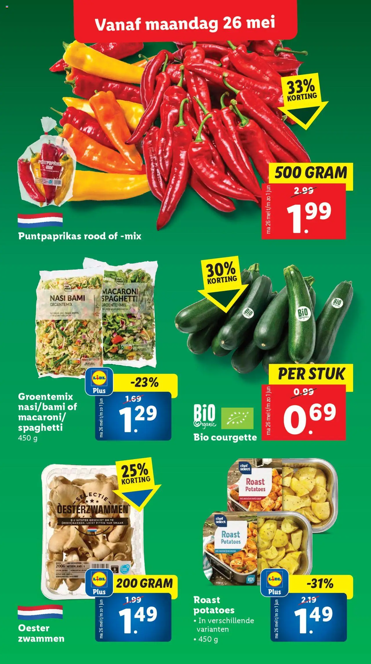  | Pagina: 3 | Producten: Courgette, Macaroni, Peper