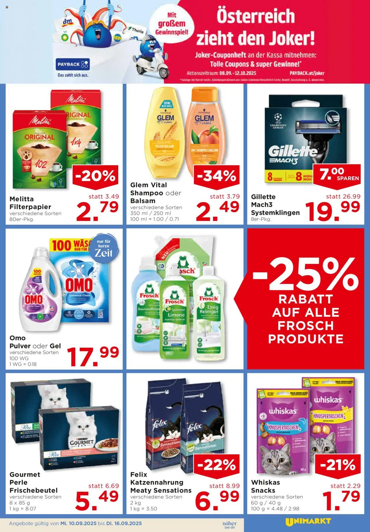 Unimarkt Salzkammergut gültig ab 10.09.2025 | Seite: 11 | Produkte: Shampoo