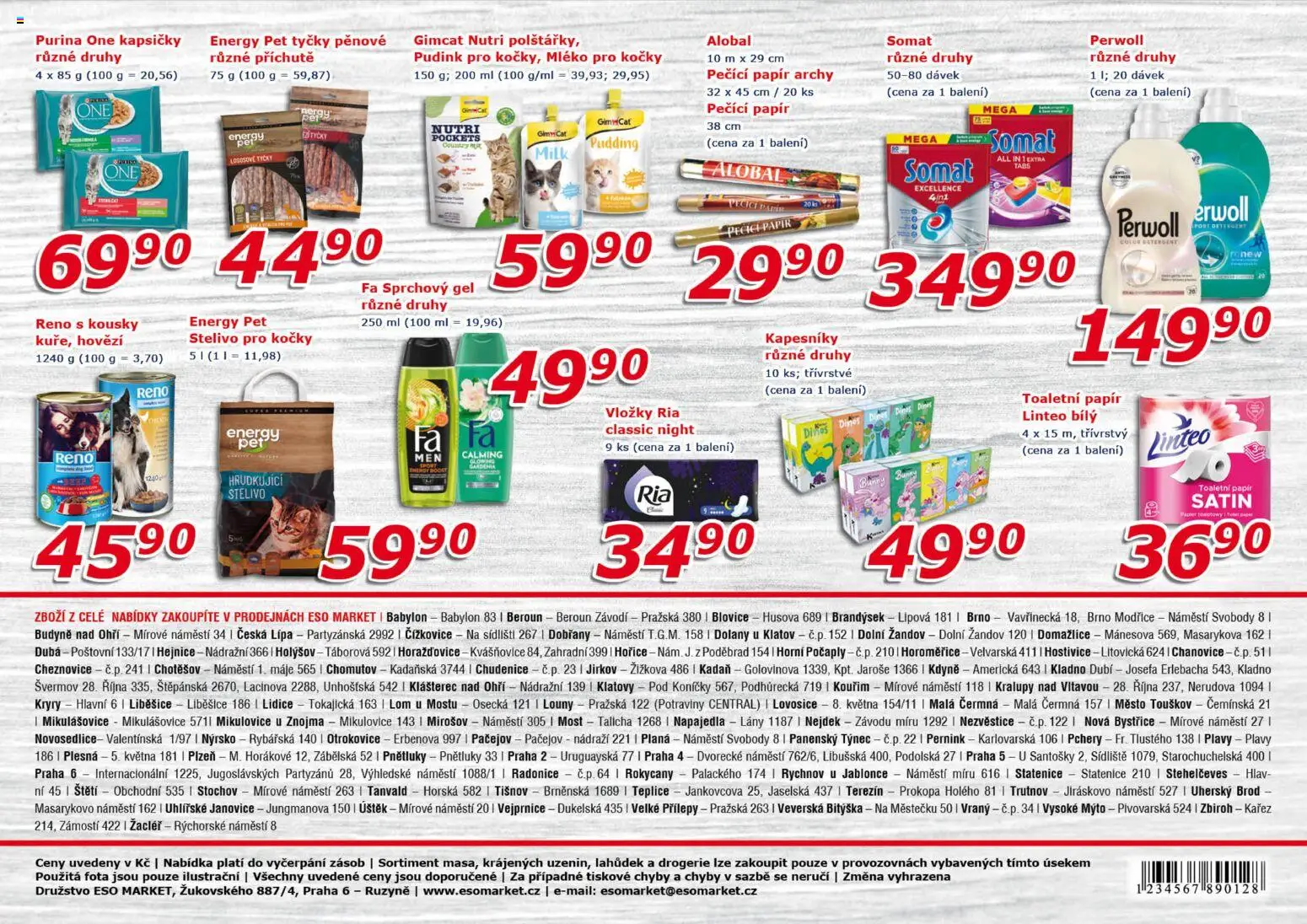 Eso market leták od 26.11.2025 | Strana: 10 | Produkty: Sprchový gel, Mošt, Stelivo, Drogerie