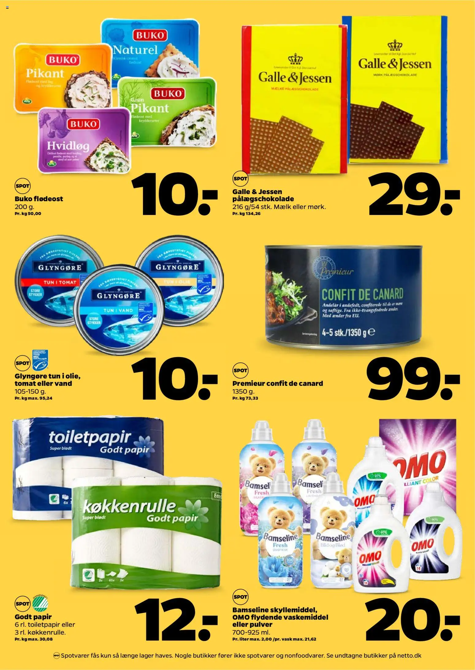 Netto tilbudsavis – gyldig fra 01.11.2025 | Side: 2 | Produkter: Olie, Tun, Flødeost, Pålægschokolade