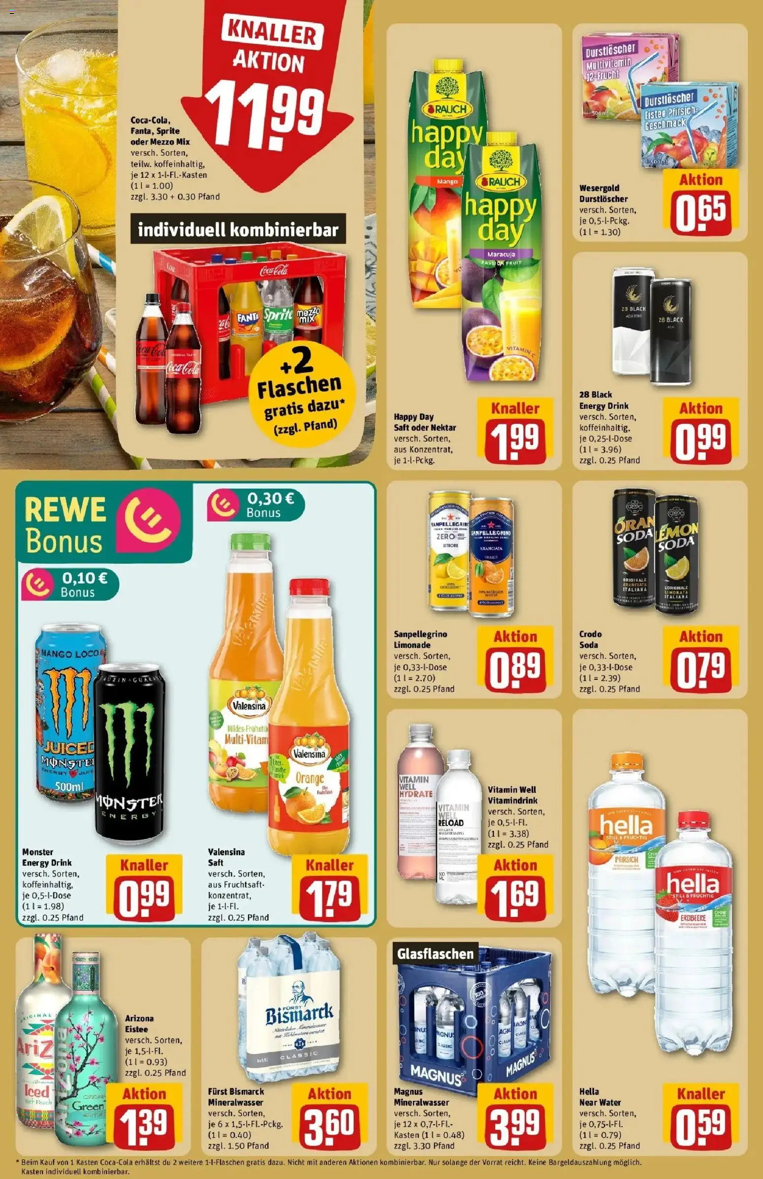 Rewe Prospekt Kiel	 – gültig ab 09.03.2026 | Seite: 20 | Produkte: Coca cola, Energy, Mango, Saft