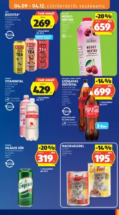 VILÁGOS SÖR, 4,5% alkoholtartalom, 0,5 l/doboz - amely érvényes a következő dátumtól: 09.04.2026 | Oldal: 17 | Termékek: Fanta, Meggy, Sör, Eper