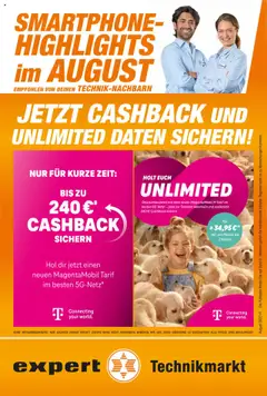 Expert Smarthphone Highlights im August gültig ab dem 01.08.2025