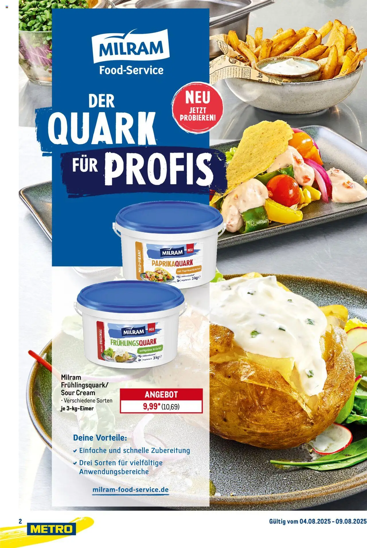 Metro Starke Marken Profi - gültig ab dem 04.08.2025 | Seite: 2 | Produkte: Quark, Milram
