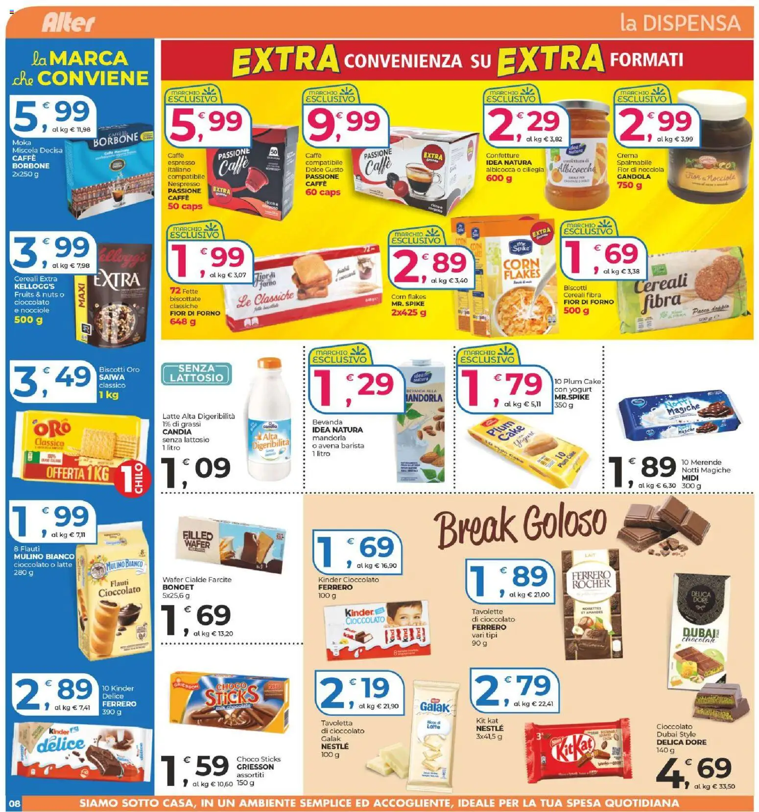 Volantino Alter Discount del 18.02.2026 | Pagina: 8 | Prodotti: Crema, Cioccolato, Latte, Nocciole