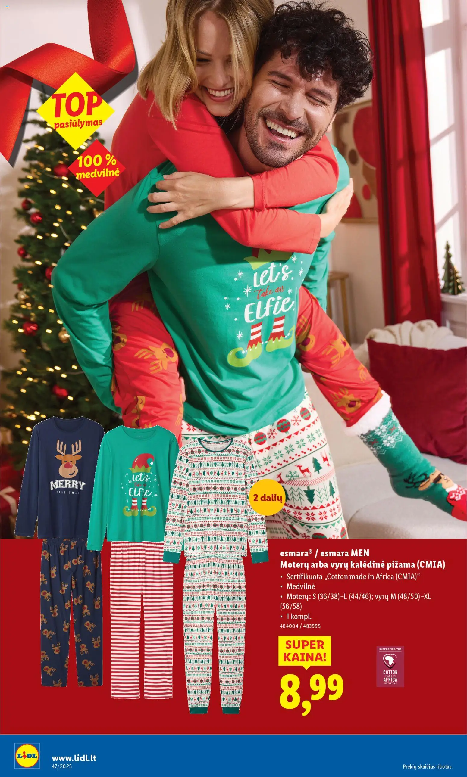LIDL akcijos nuo 17.11.2025 | Puslapis: 4 | Prekių: Pižama