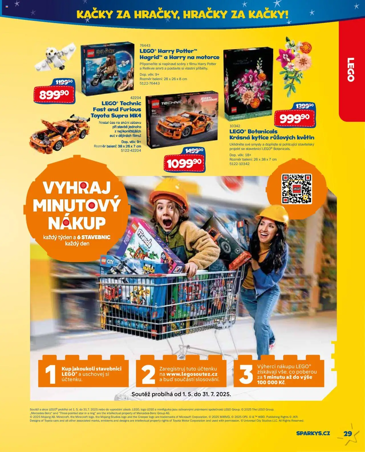Sparkys katalog léto 2025 od 01.01.2025 | Strana: 29 | Produkty: LEGO, Hračky, Kytice, Harry Potter