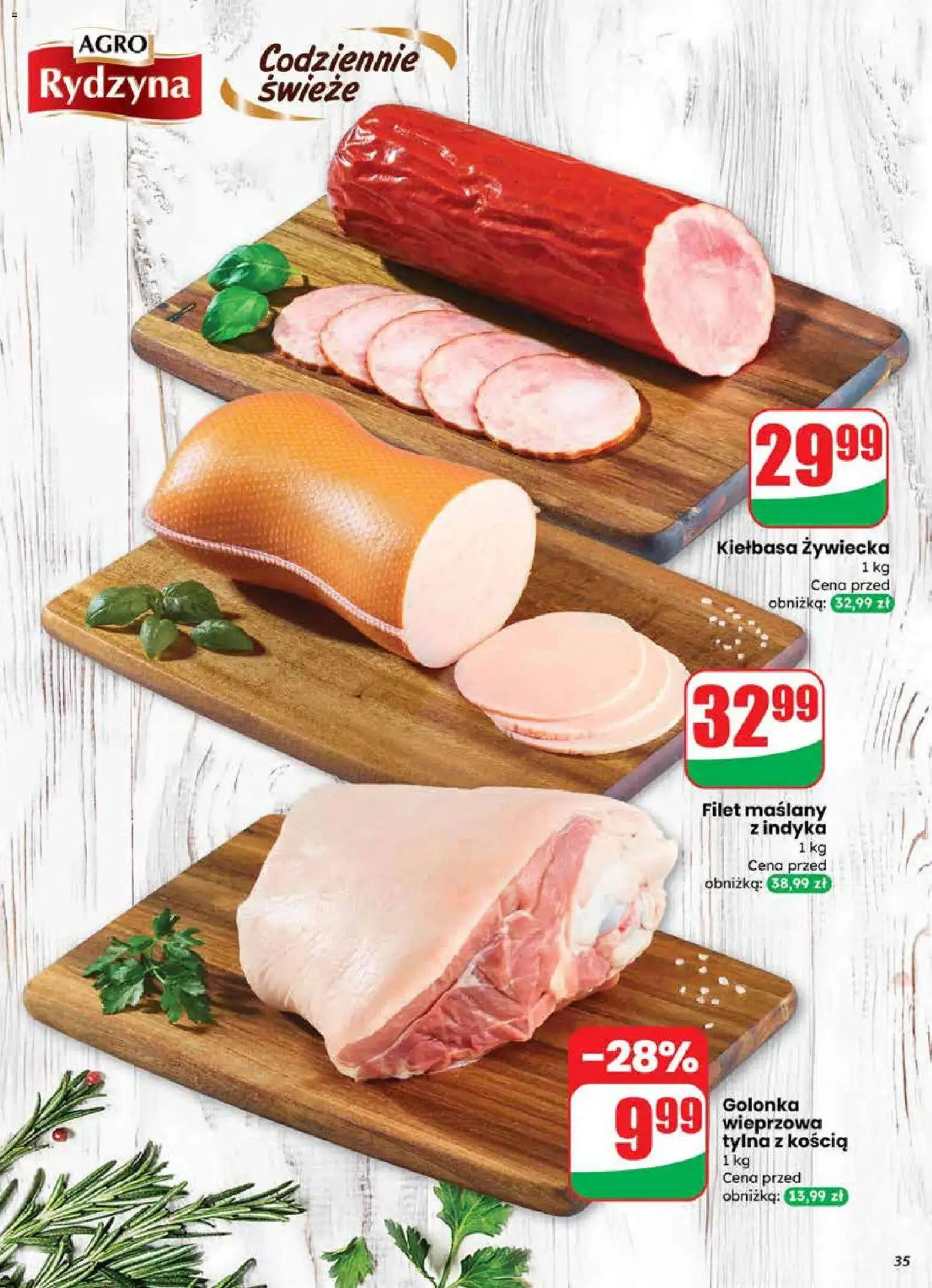 Dino gazetka od 18.03.2026 | Strona: 35 | Produkty: Kiełbasa, Golonka wieprzowa