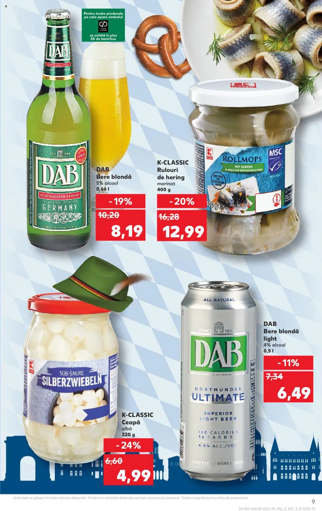 Noul catalog Kaufland – valabil de la 17.09.2025 | Pagină: 9 | Produse: Bere, Ceapă