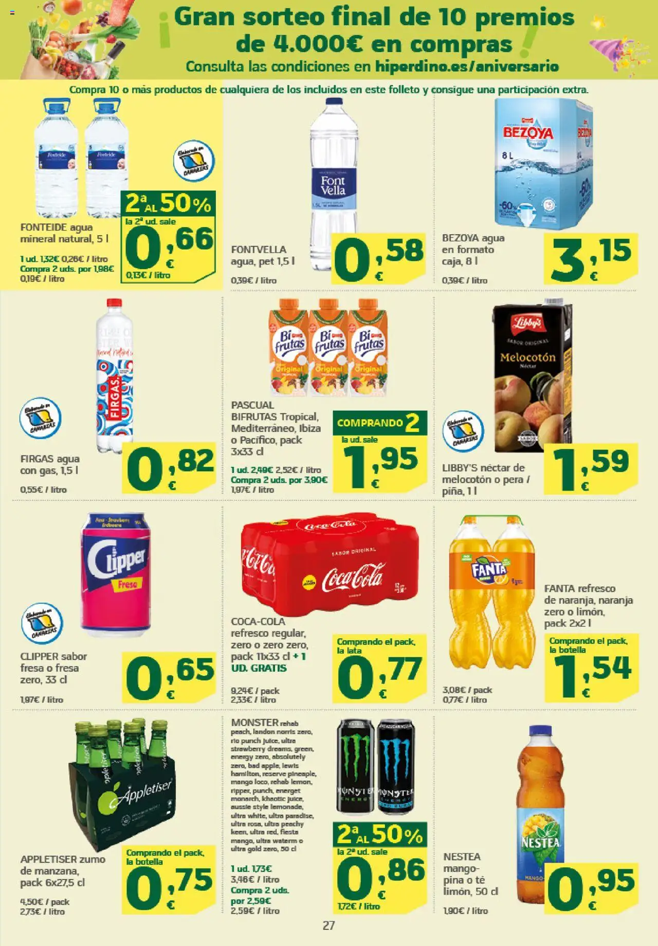 HiperDino folleto │ válido desde el 09.10.2025 | Página: 27 | Productos: Ροζ πιπέρι, Té, Ρούτερ, Néctar