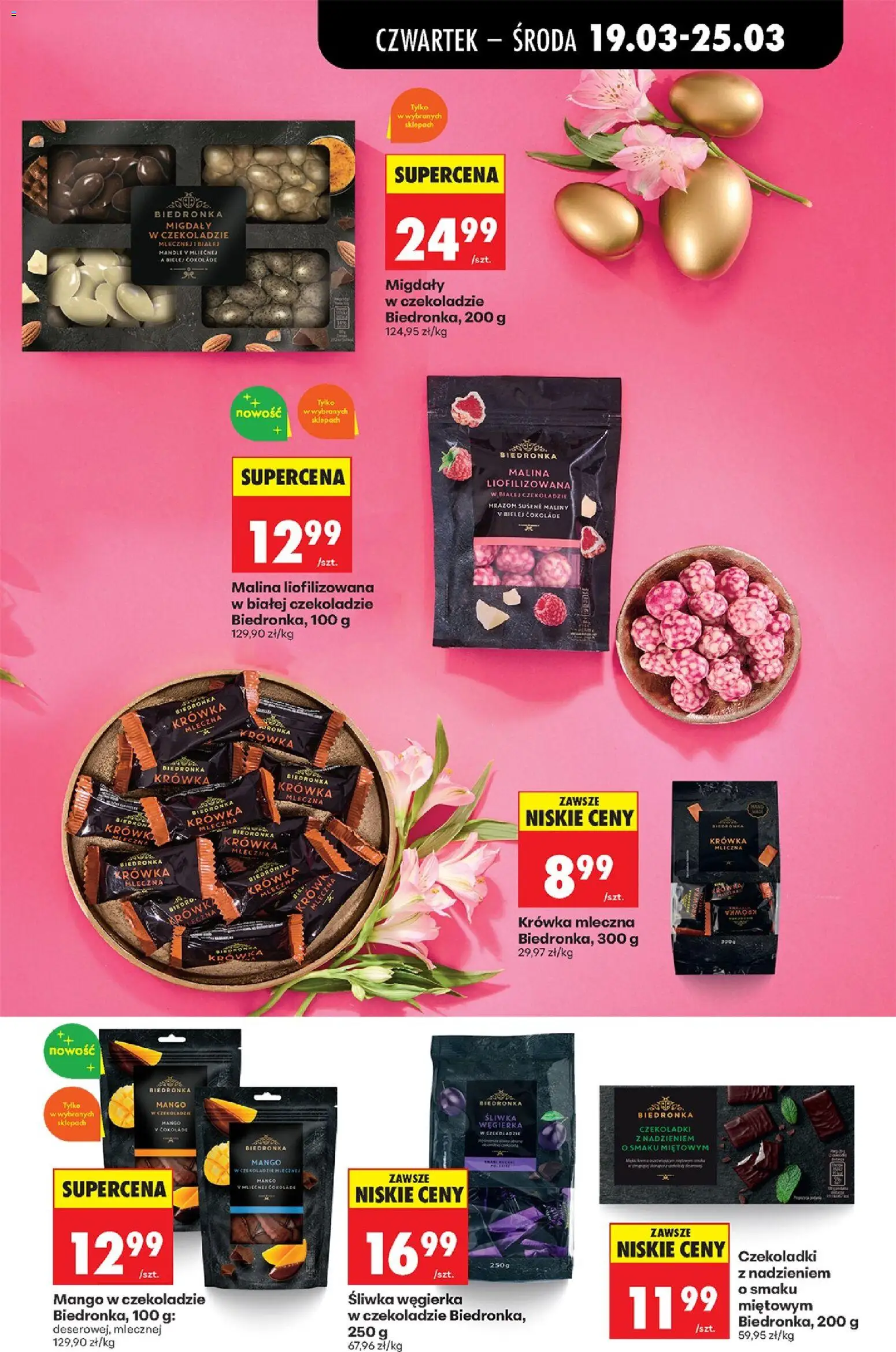 Biedronka Polsko leták - Codziennie niskie ceny od 19.03.2026 | Strana: 49 | Produkty: Mango, Maliny, Mandle