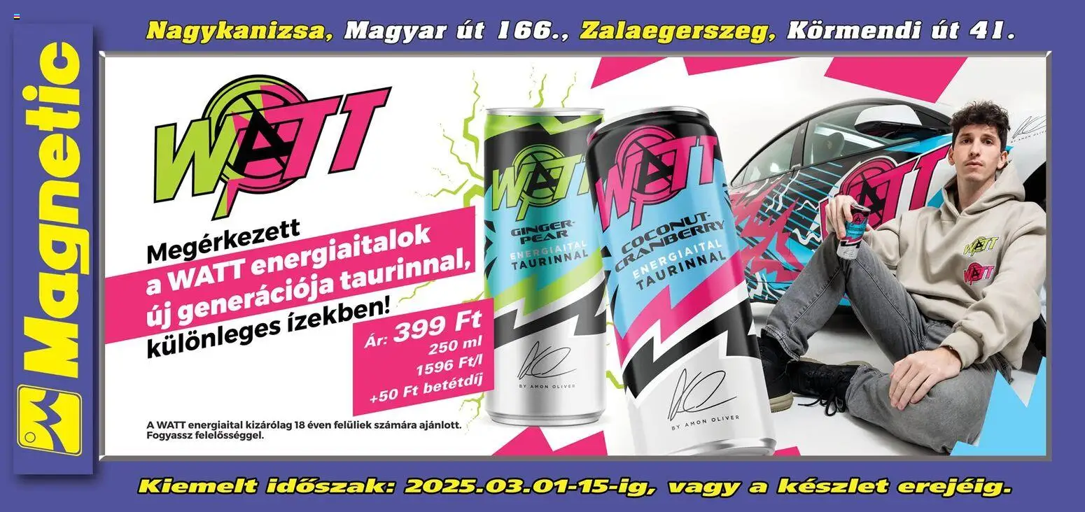 Magnetic akciós ujság - amely érvényes a következő dátumtól: 01.03.2026 | Oldal: 5 | Termékek: Energiaital