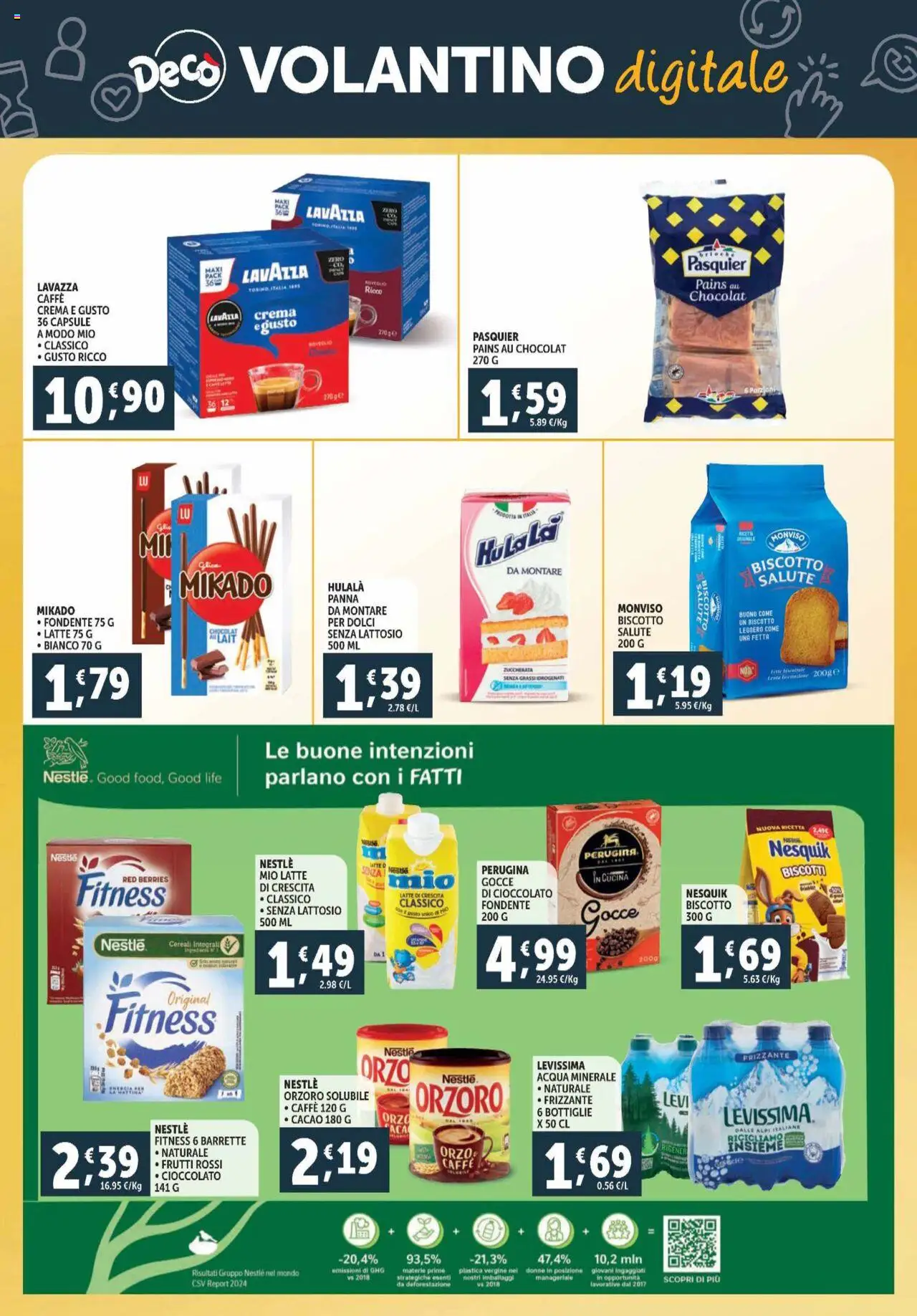Volantino Decò del 03.10.2025 | Pagina: 25 | Prodotti: Crema, Biscotti, Acqua, Cacao