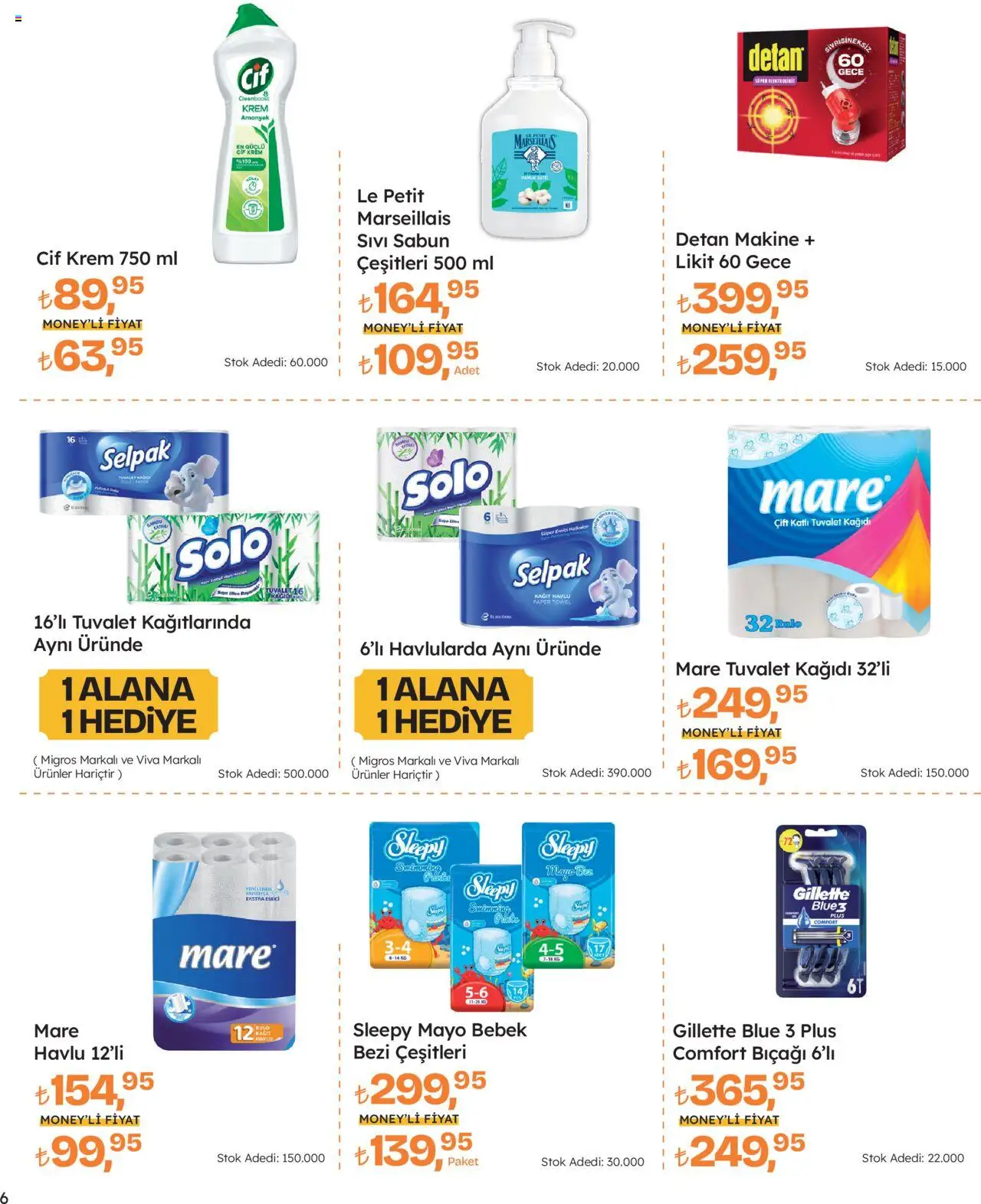 Migros Katalog - Migros Jet Dijital - 07.08.2025 tarihinden itibaren geçerlidir | Sayfa: 6 | Ürünler: Krem, Sabun, Mayo, Tuvalet kağıdı