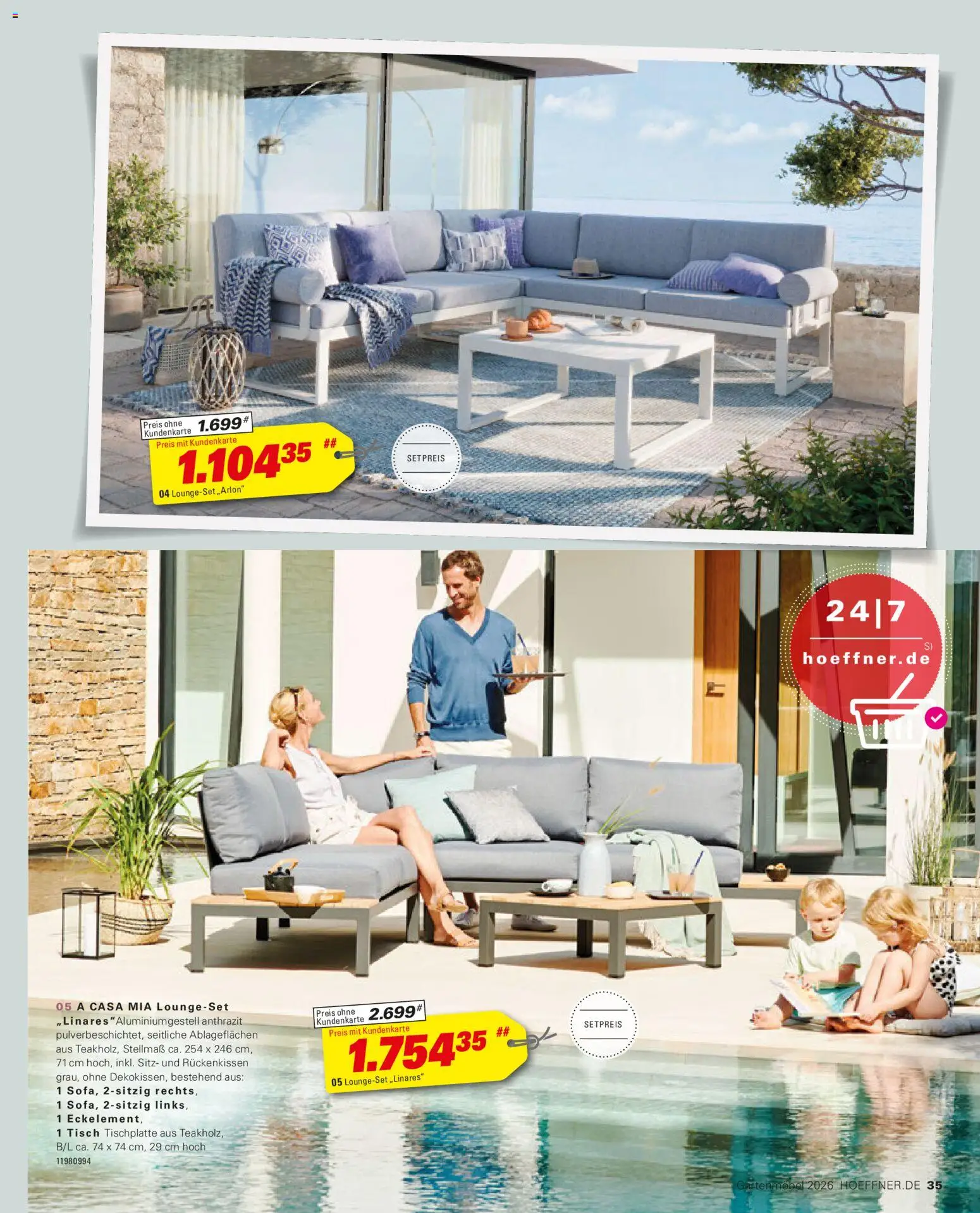 Höffner Prospekt Gartenmöbel – gültig ab 27.03.2026 | Seite: 35 | Produkte: Tisch, Gartenmöbel