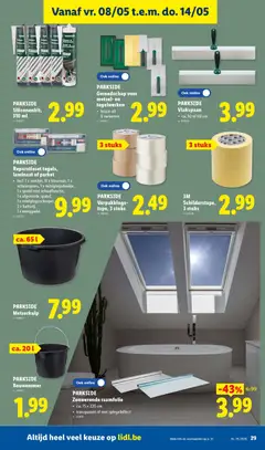 PARKSIDE Gereedschap voor metsel- en tegelwerken, Gereedschap voor metsel- en tegelwerken, keuze uit 6 varianten - Voorbeeld van een folder van Lidl, geldig van 04.05.2026 | Pagina: 29 | Producten: Tape