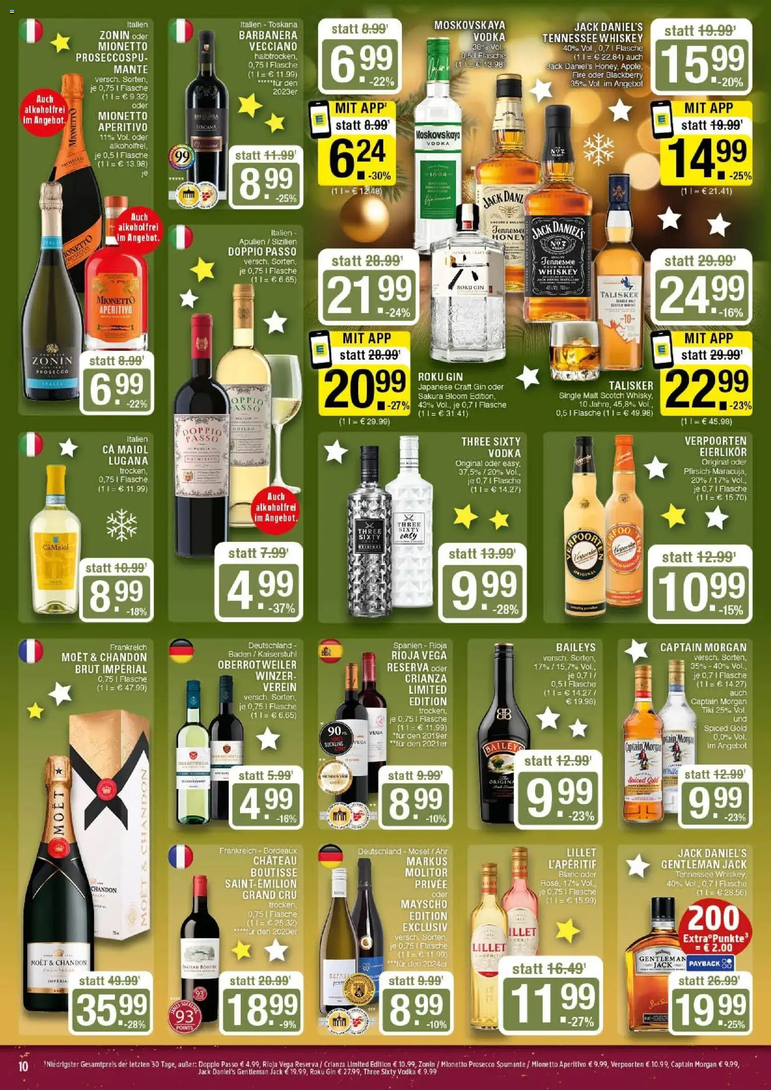 Edeka prospekt Marl	 – gültig ab 15.12.2025 | Seite: 10 | Produkte: Whisky, Jack Daniel's, Gin, Whiskey