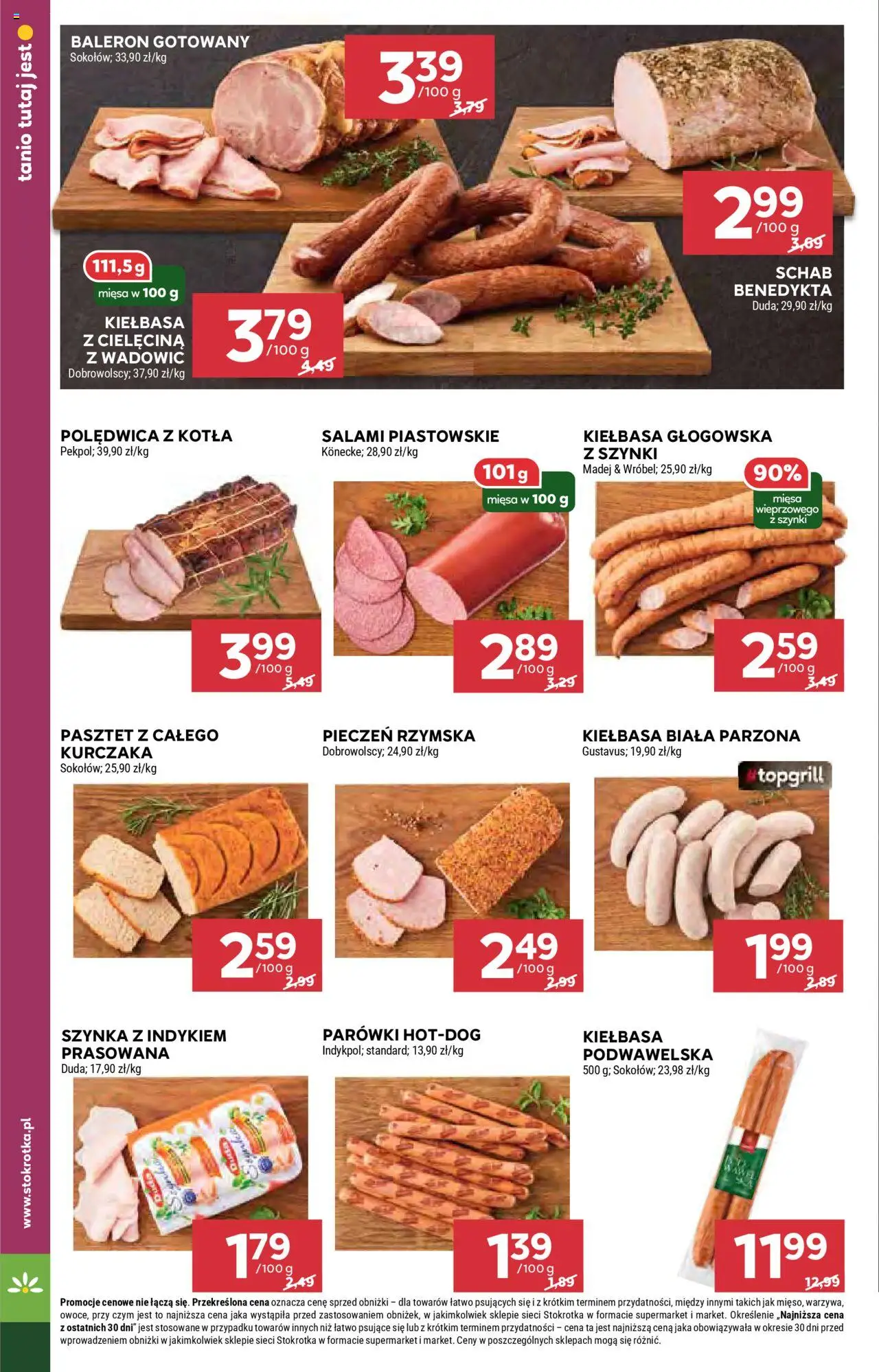 Stokrotka Gazetka - Market od 13.08.2025 | Strona: 8 | Produkty: Kiełbasa, Stokrotka, Parówki, Szynka