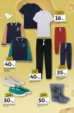 Auchan Gazetka - Odlotowe ceny na start szkoły od 17.07.2025 | Strona: 27 | Produkty: Kalosze, Tenisówki
