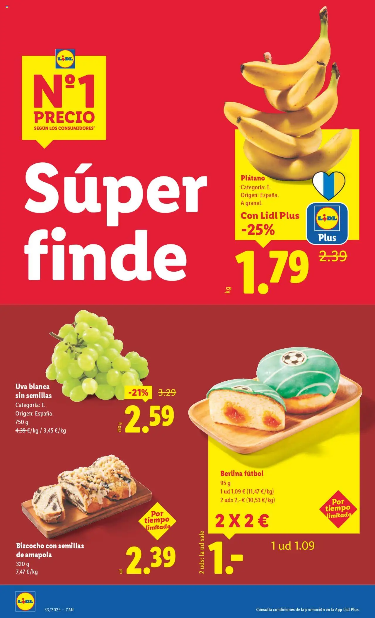 Lidl - Canarias  │ válido desde el 11.08.2025 | Página: 20 | Productos: Bizcocho