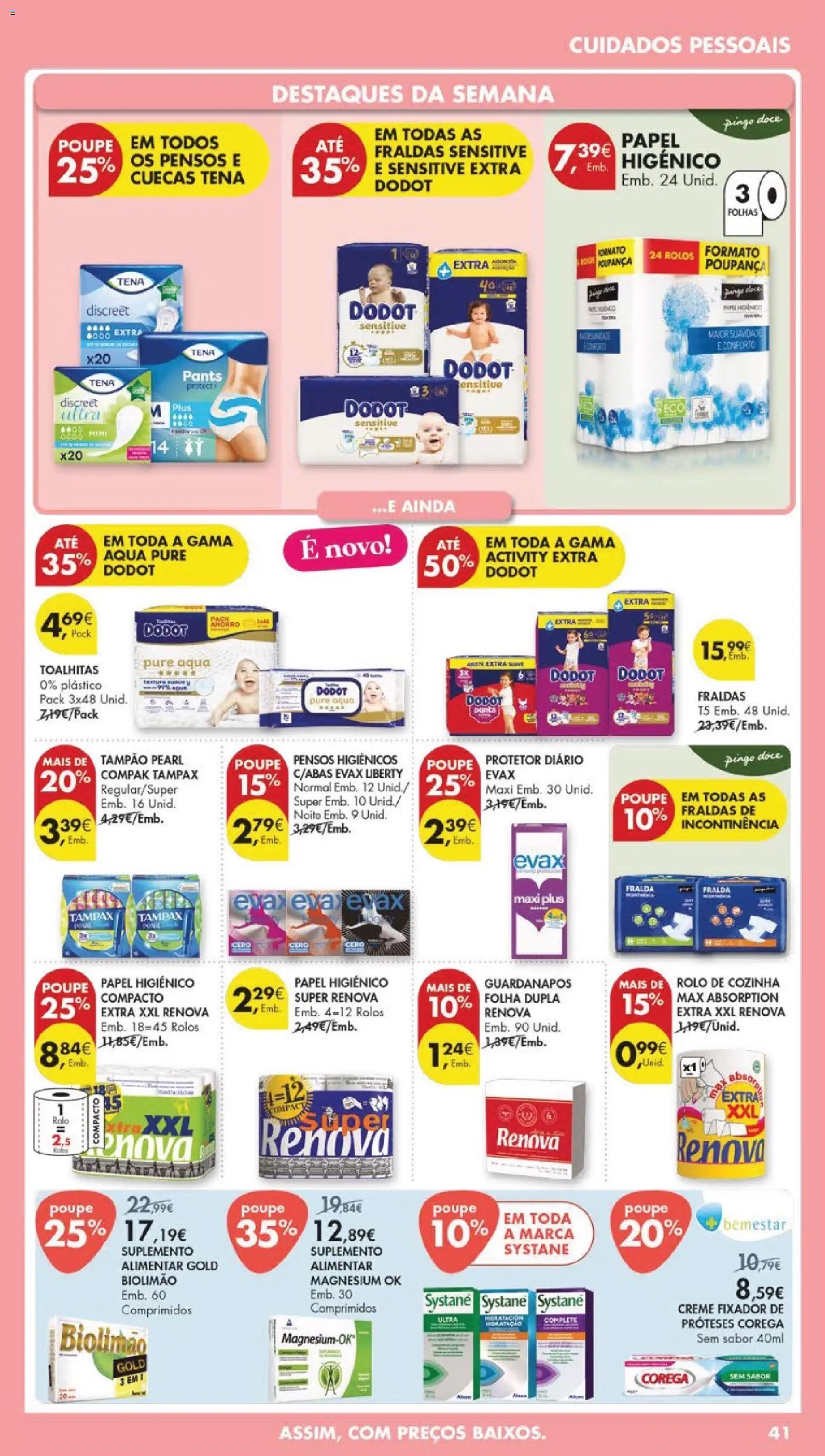 Pingo Doce folheto | 24/03/2026 |  🎉 Como obter um desconto limitado? Poupe ainda hoje! | Portugal